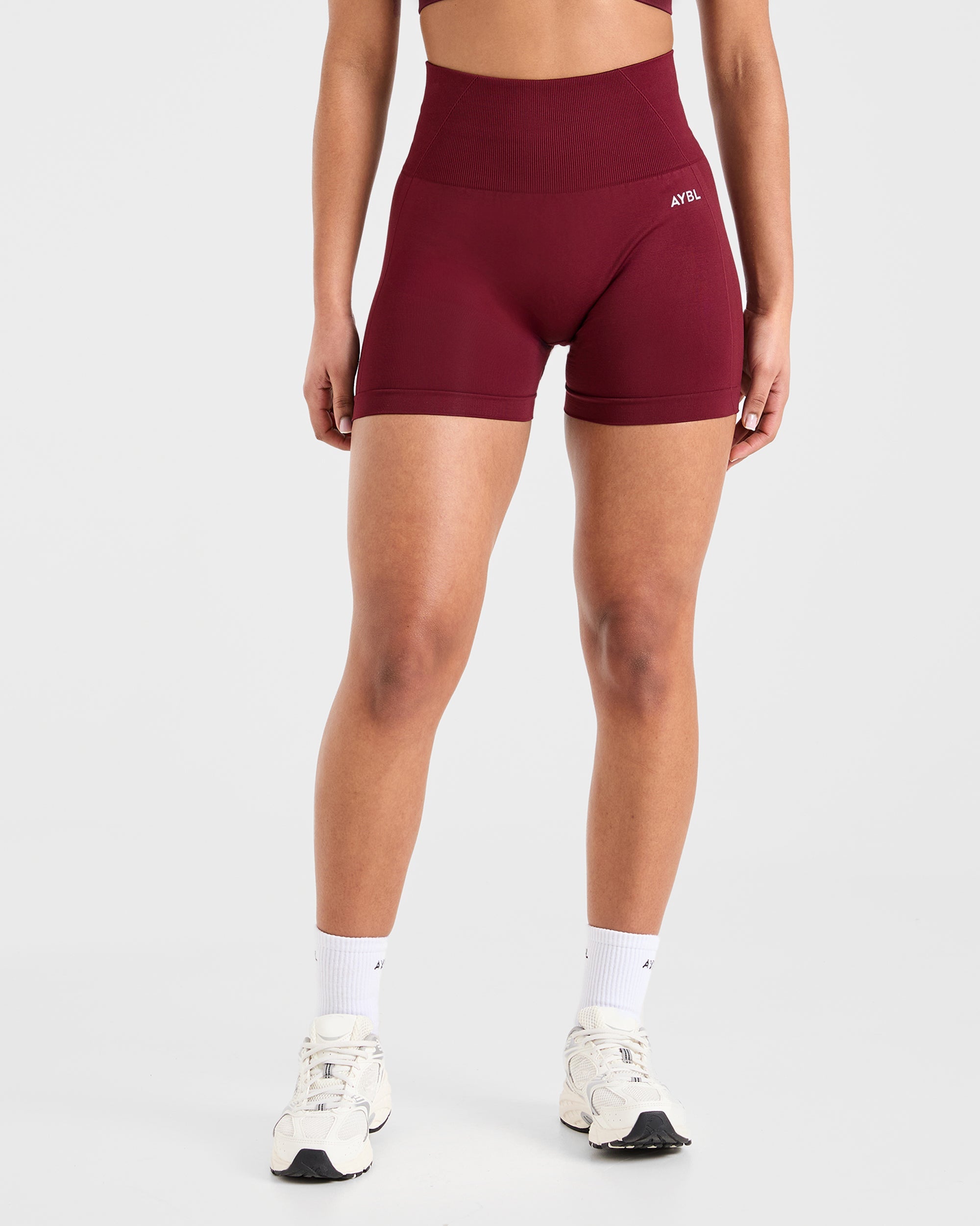 Empower Seamless Shorts - Rood Wine