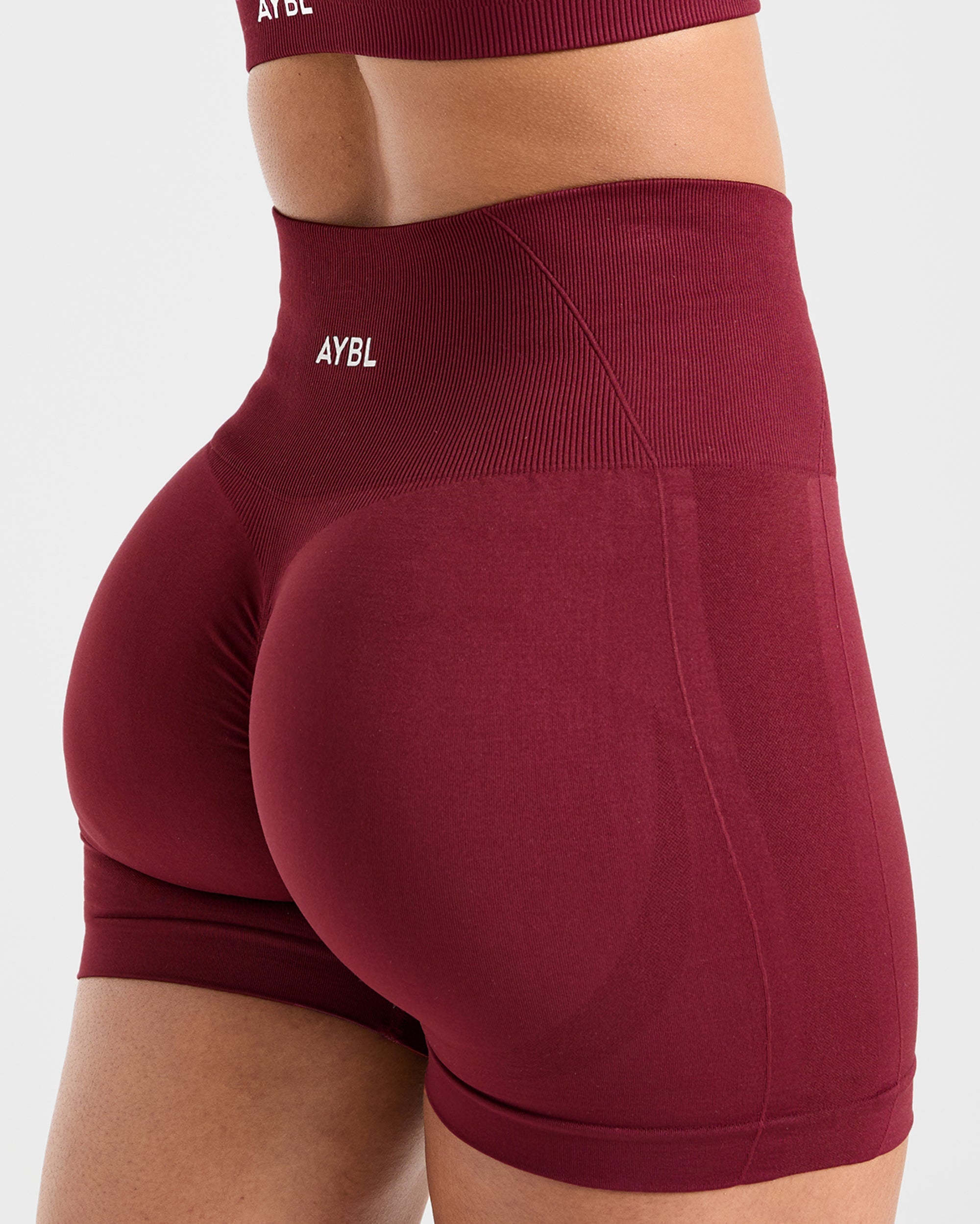 Empower Seamless Shorts - Rood Wine