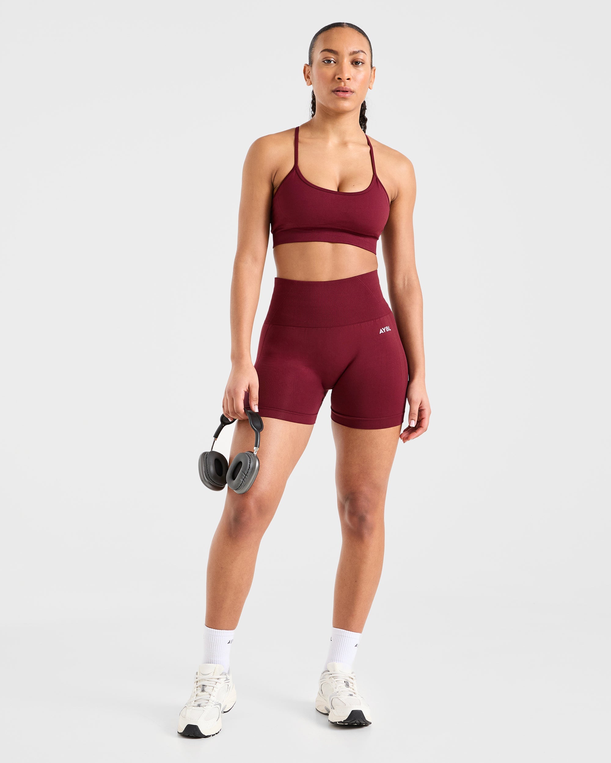 Empower Seamless Shorts - Rood Wine