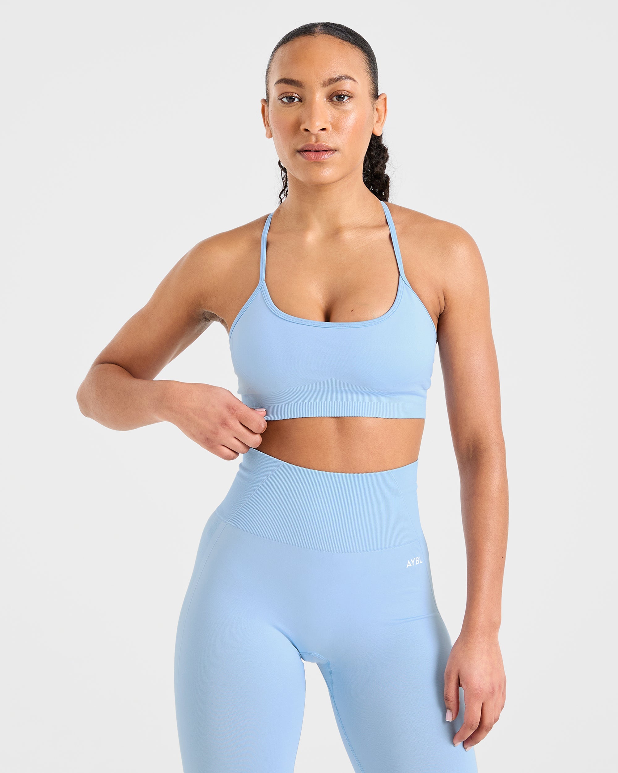 Empower Seamless Sports Bra - Sky Blauw