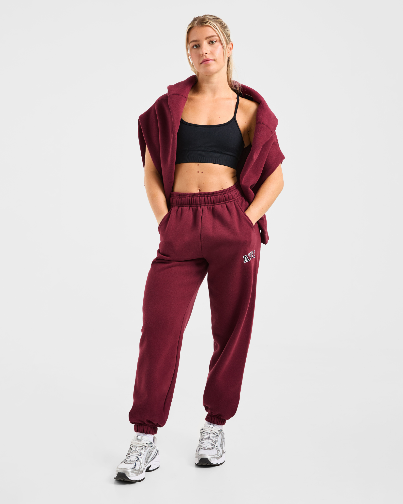 Varsity 2.0 Oversized Joggers - Rood Wine