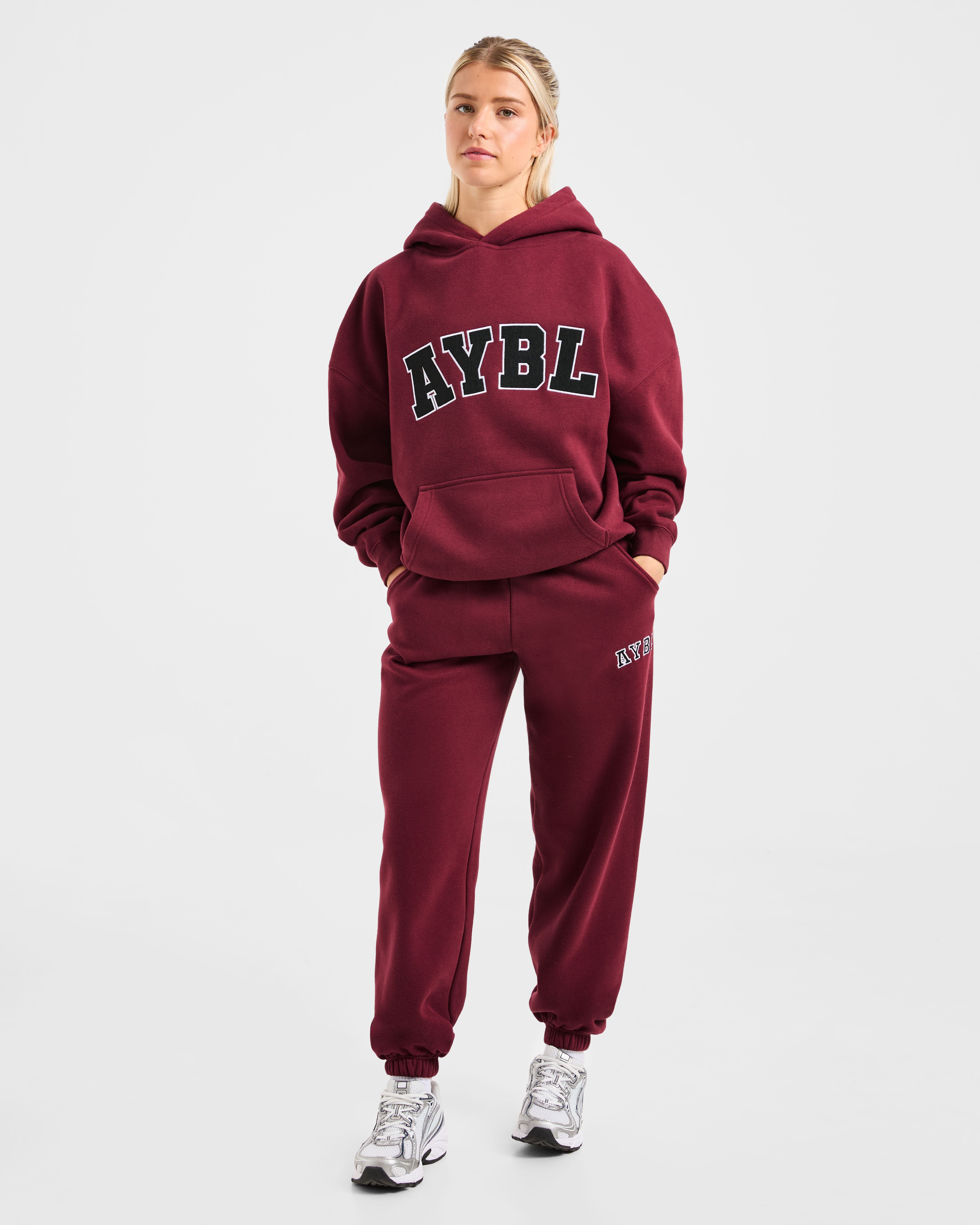 Varsity 2.0 Oversized Joggers - Rood Wine