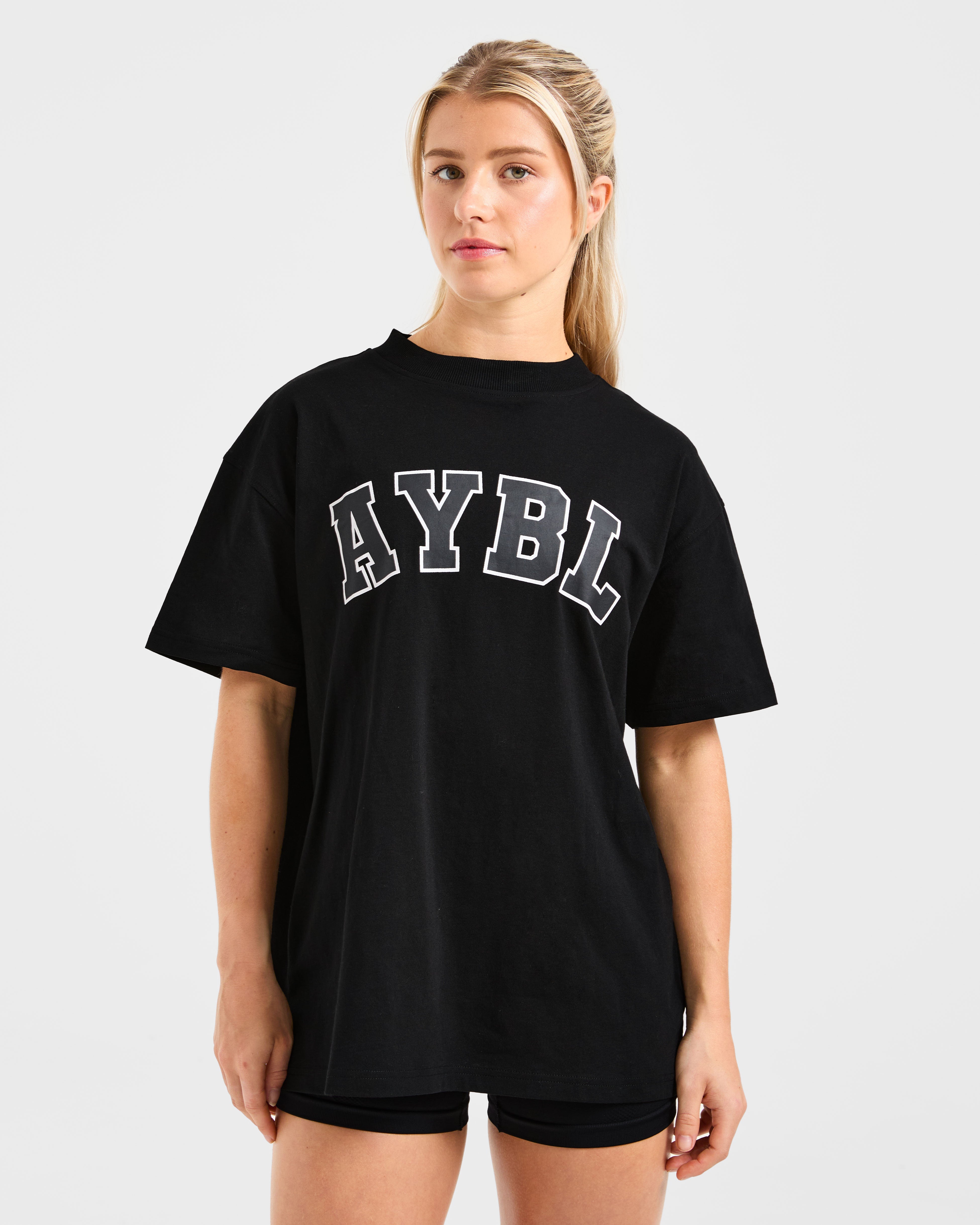 Varsity 2.0 Oversized T Shirt - Zwart