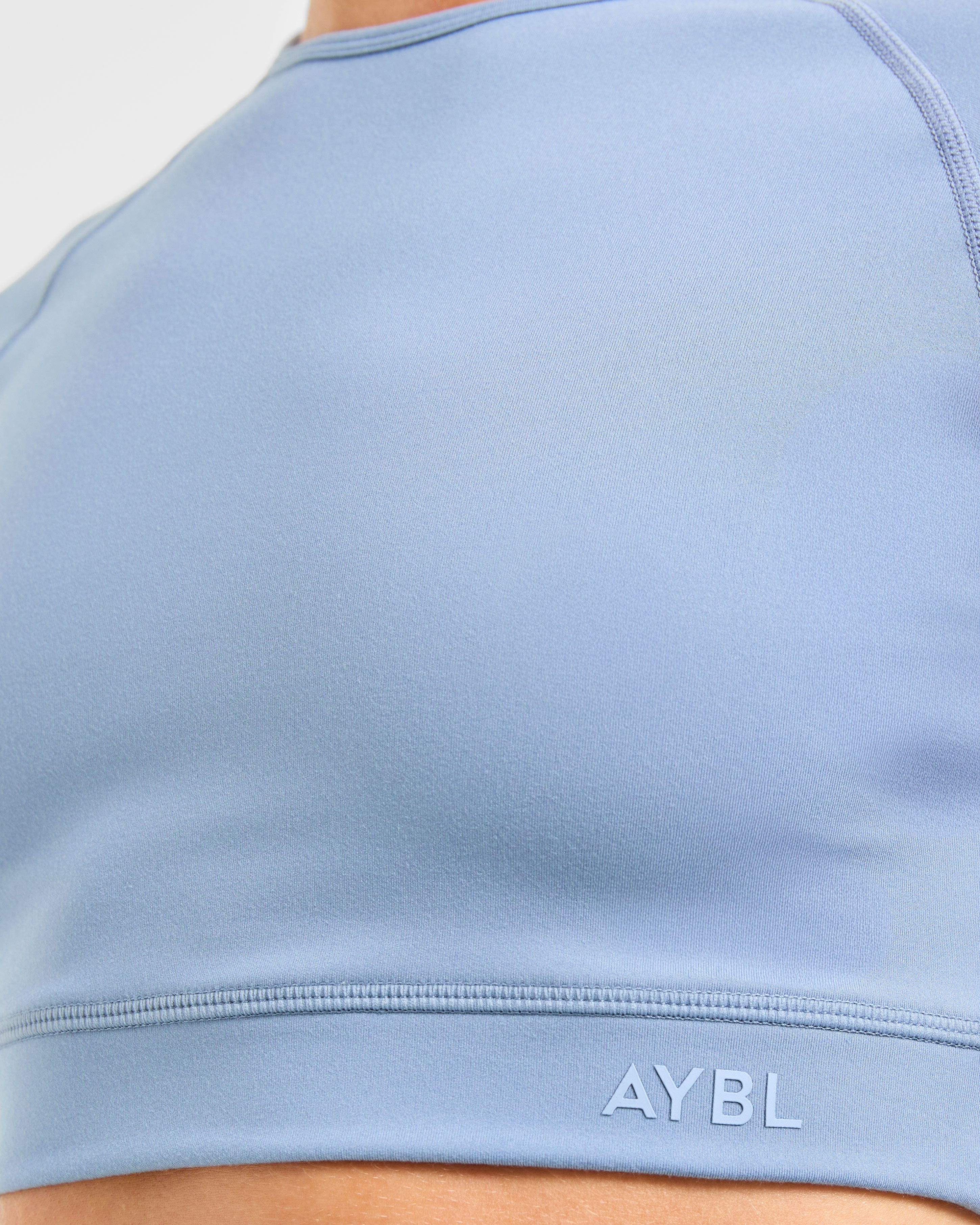 Staple Crop Top - Slate Blauw