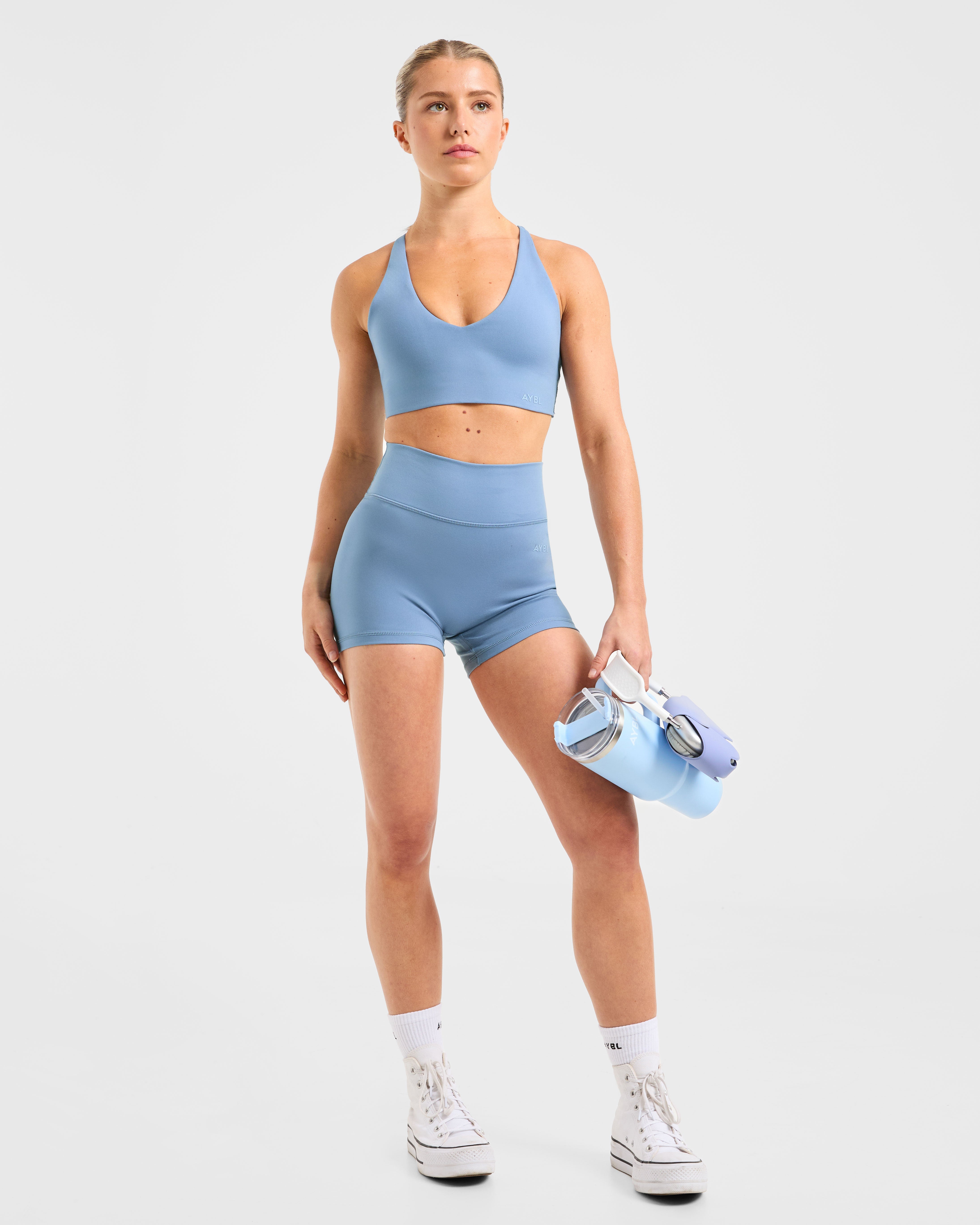 Staple Shorts - Slate Blauw