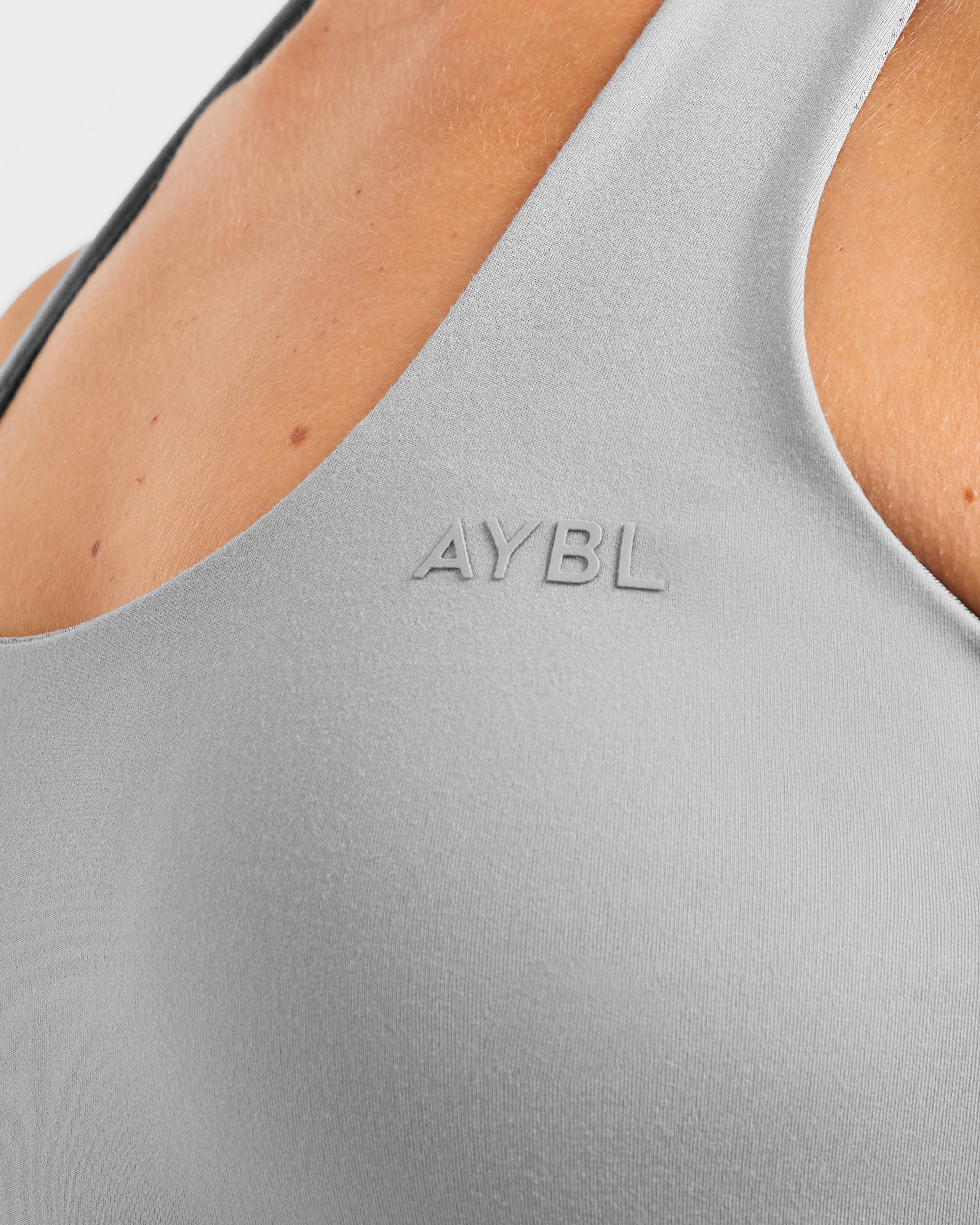 Staple Halterneck Crop Top - Grijs