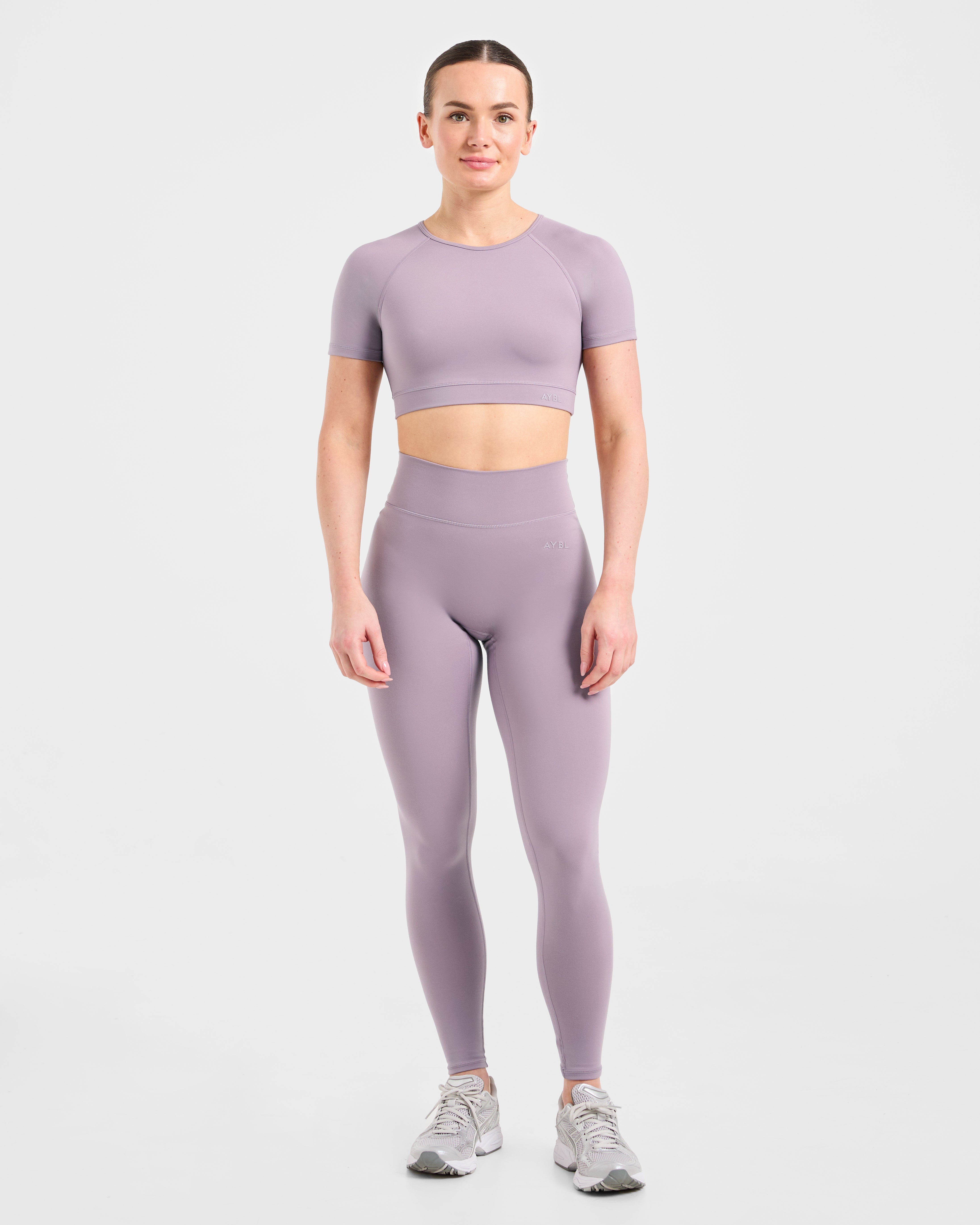Staple Crop Top - Mauve Paars