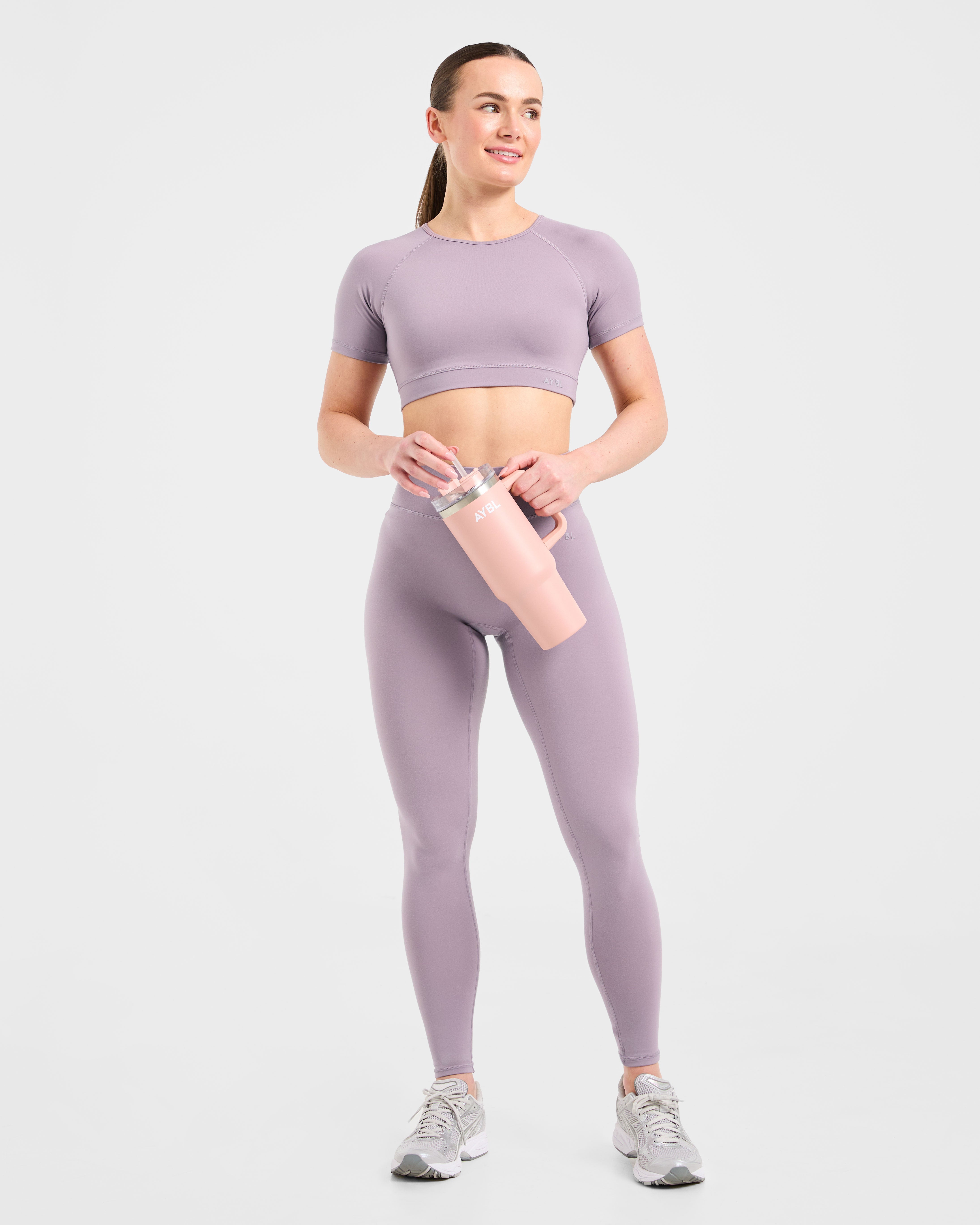 Staple Crop Top - Mauve Paars