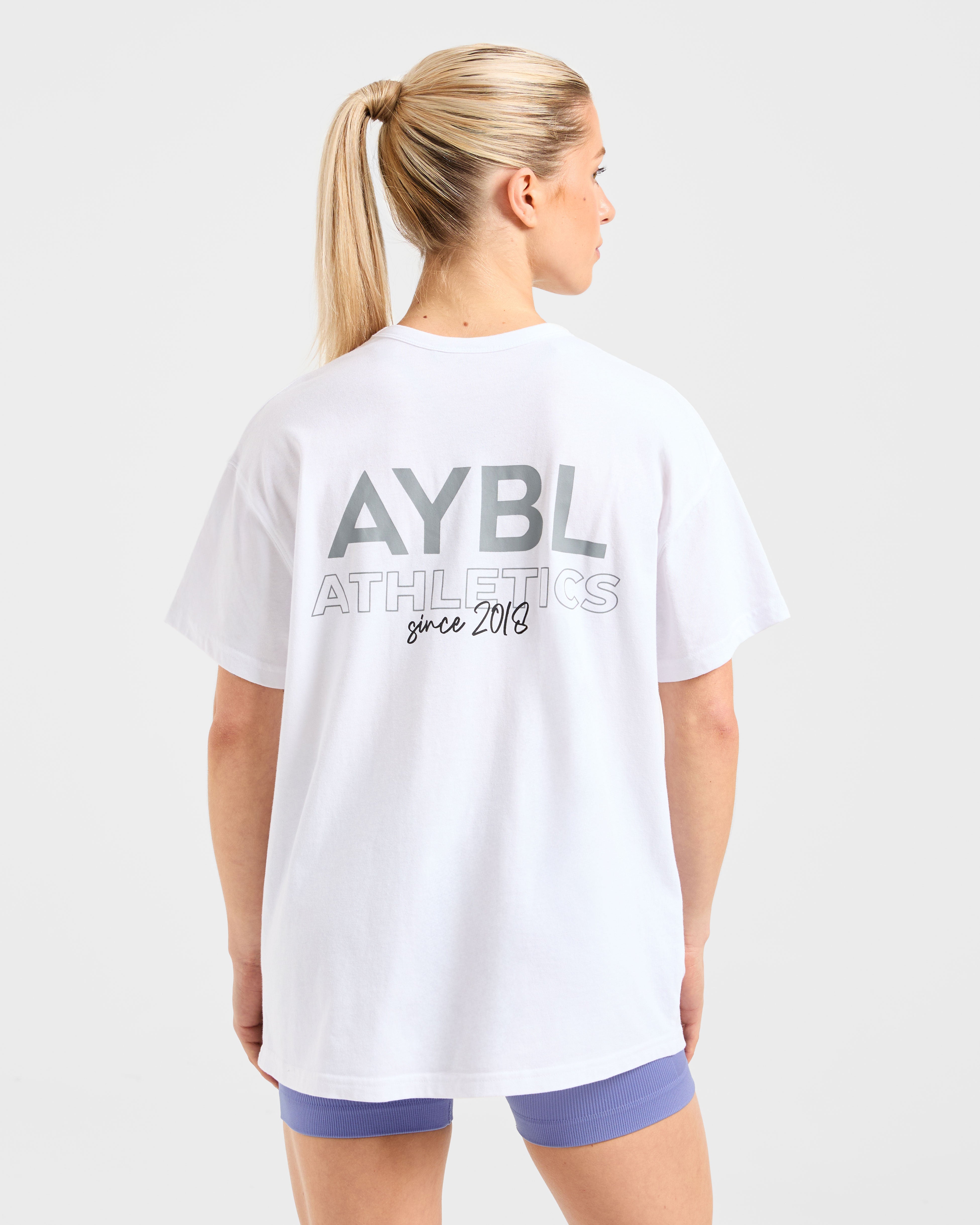 AYBL Athletics Oversized T Shirt - Wit