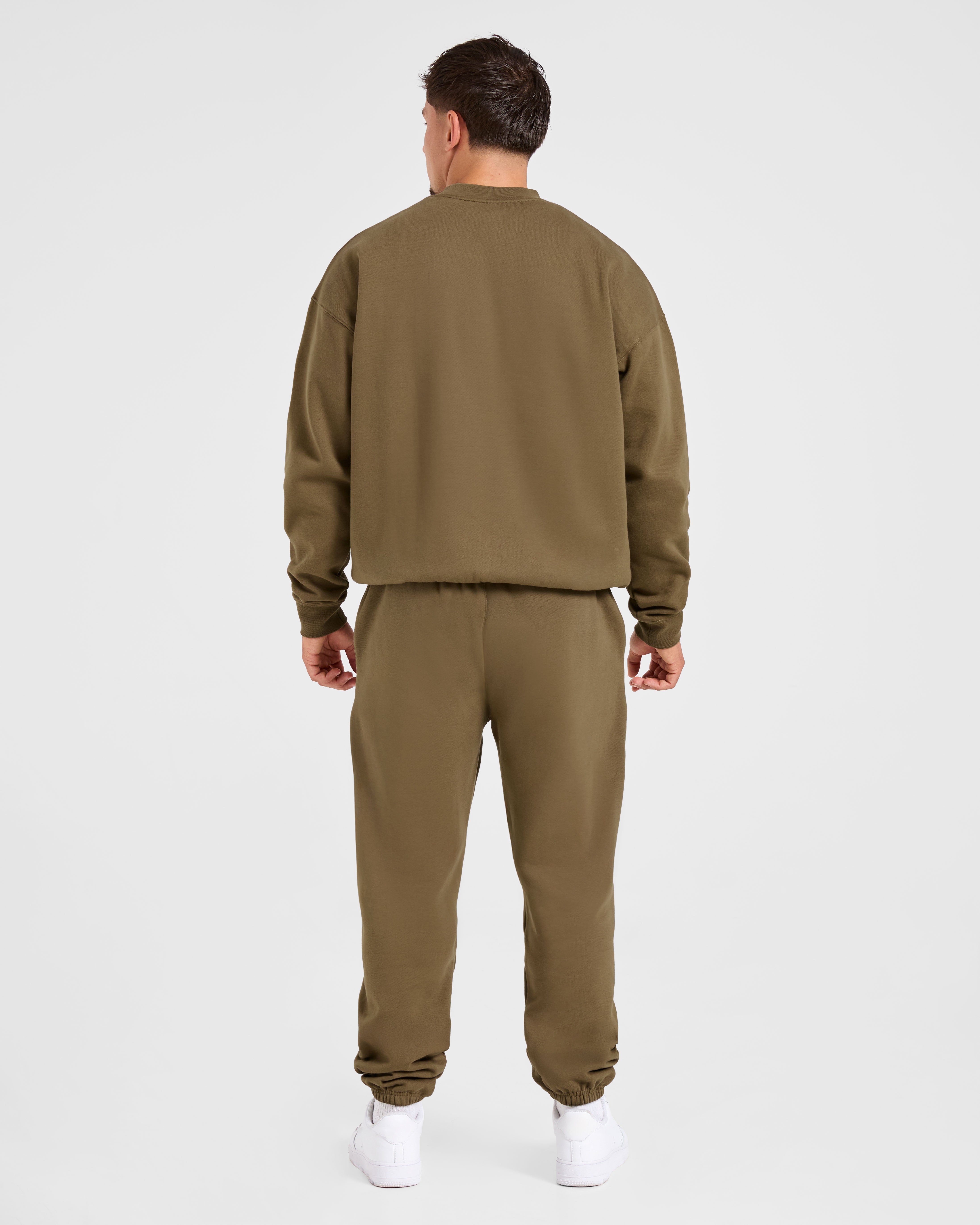 Essential Oversized Sweater - Olive Groen