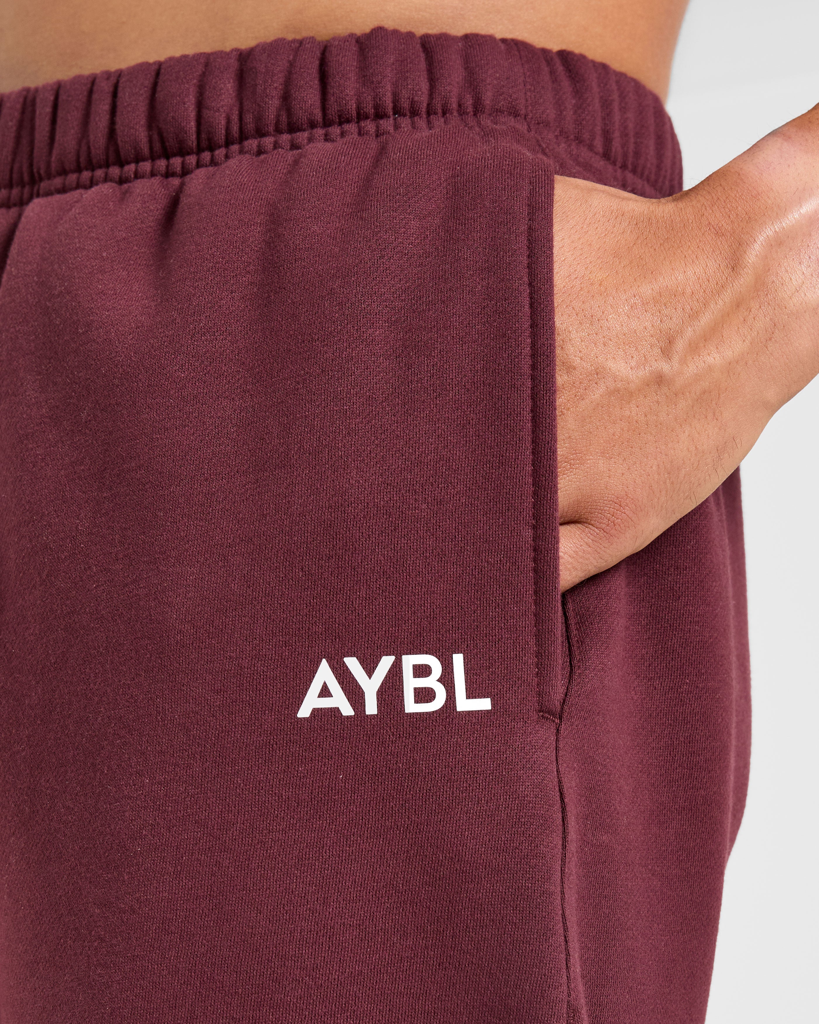 Essential Oversized Joggers - Burgundy Rood