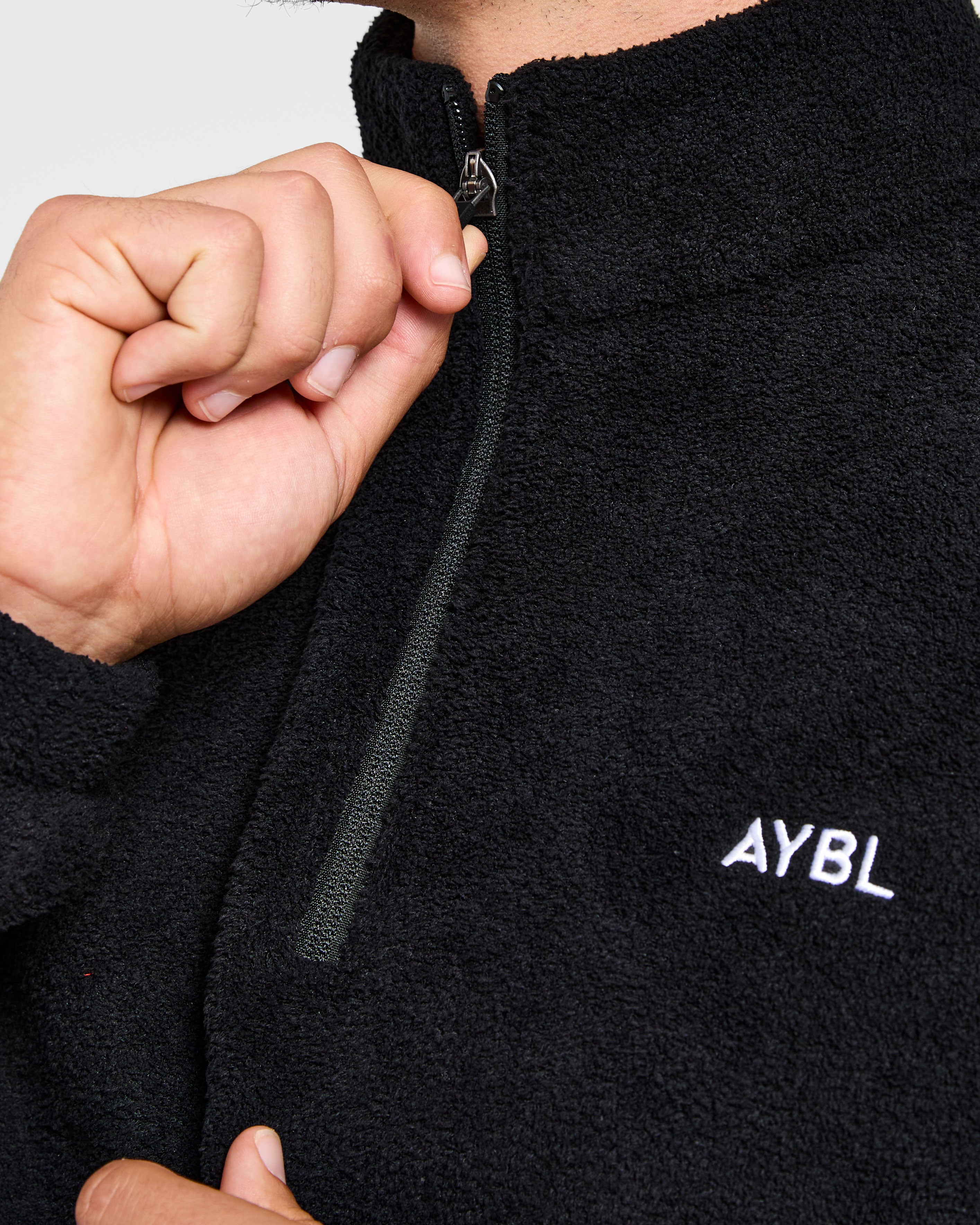 Essential 1/4 Zip Fleece - Zwart