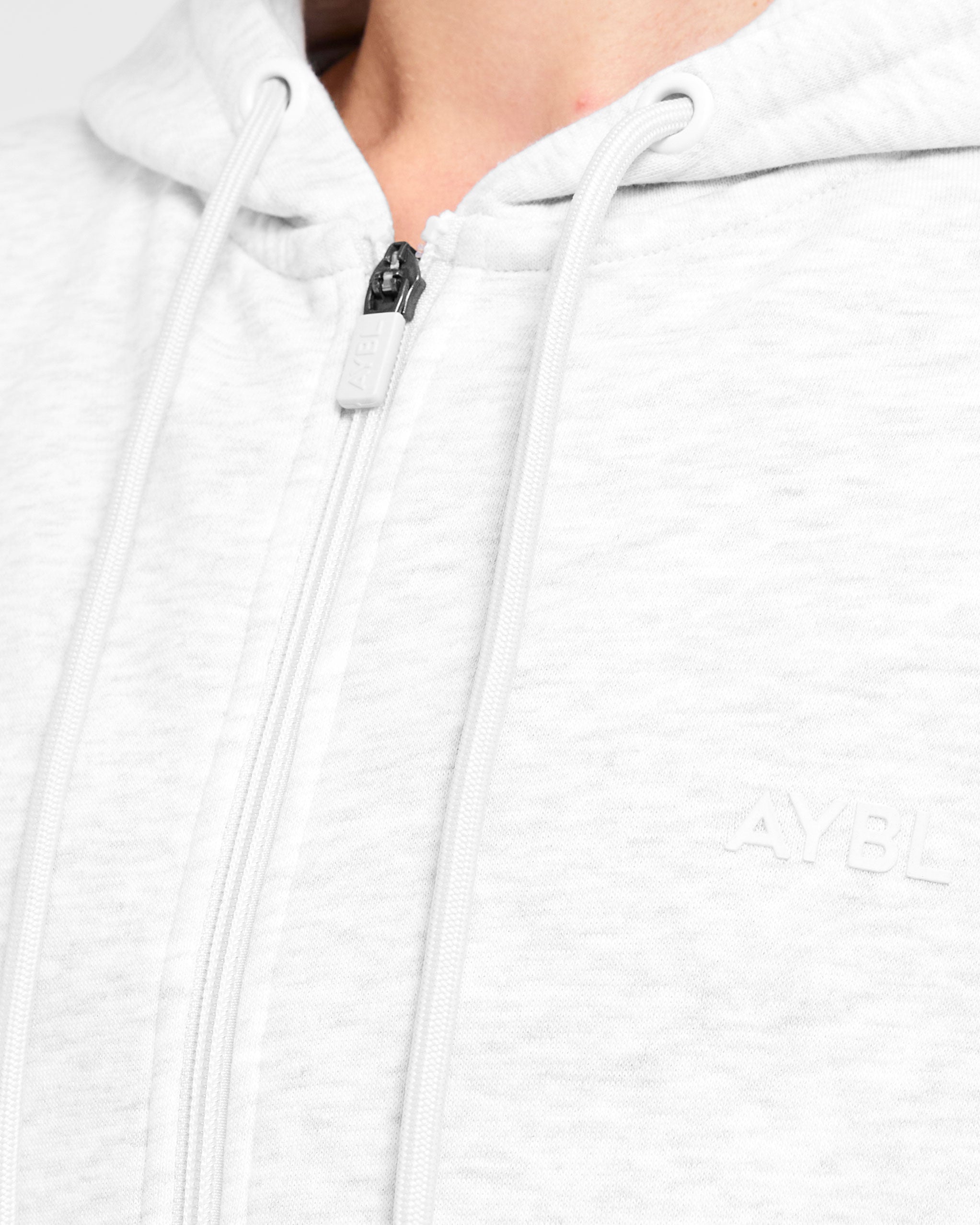 Lifestyle Oversized Zip Up Hoodie - Heather Grijs