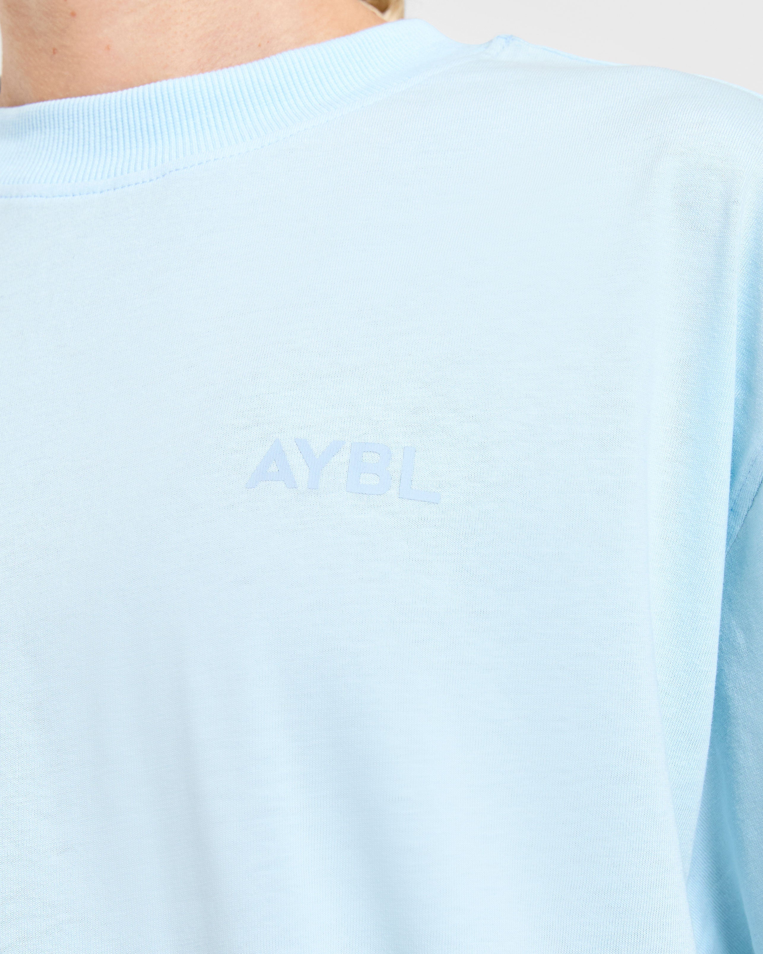 Lift Graphic Oversized T Shirt - Baby Blauw