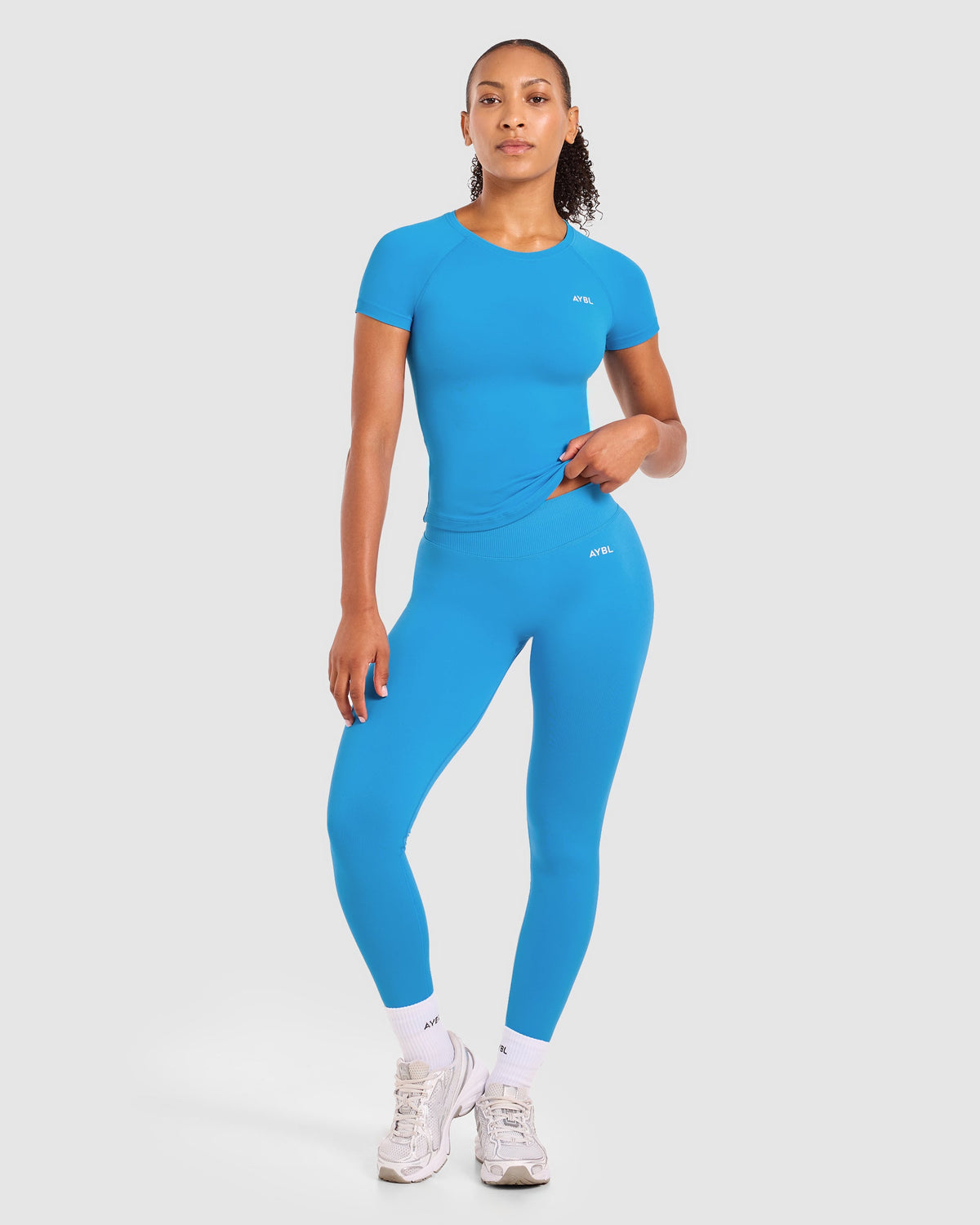 Enhance Seamless Short Sleeve Top - Summer Cobalt