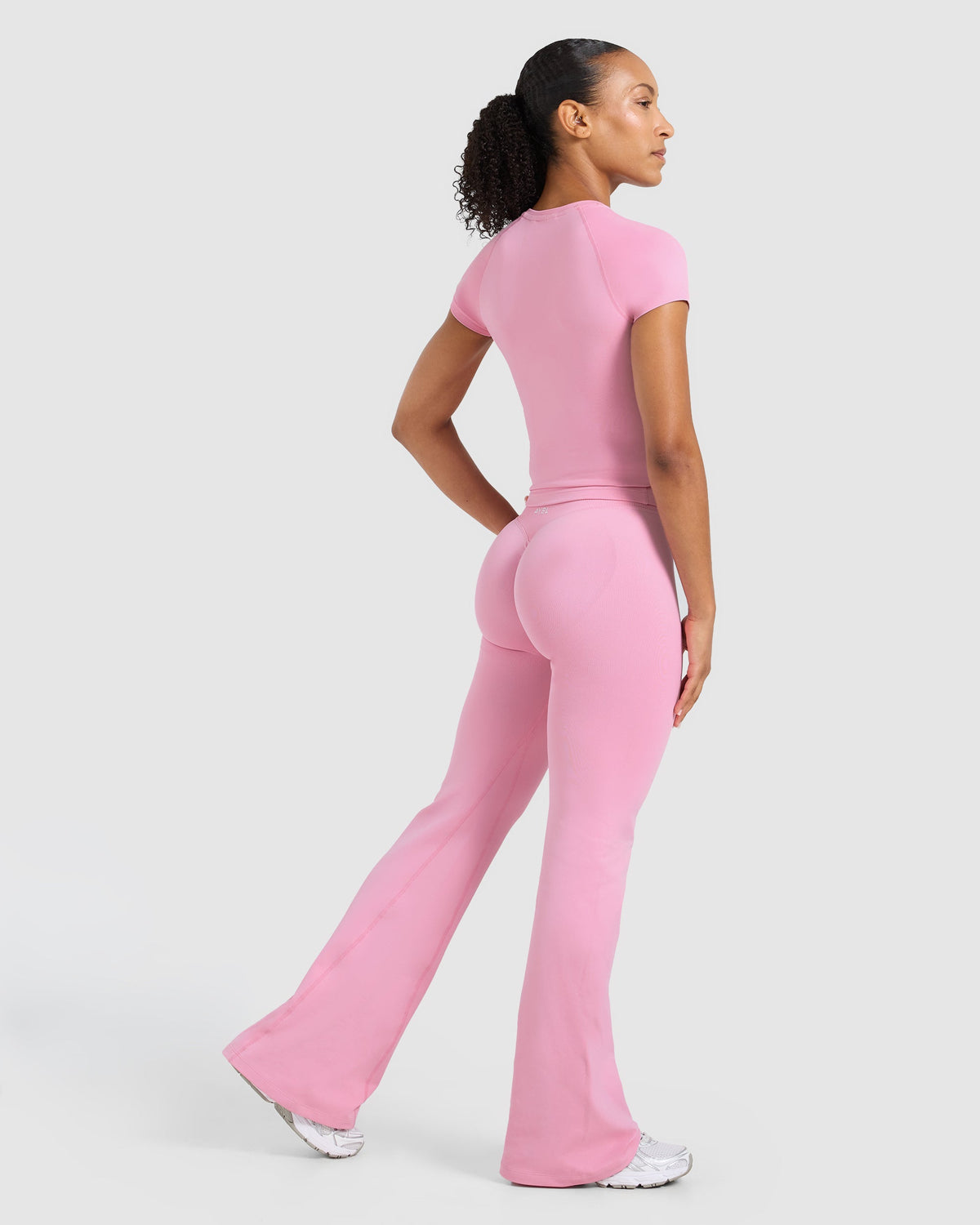 Enhance Seamless Short Sleeve Top - Sugar Roze