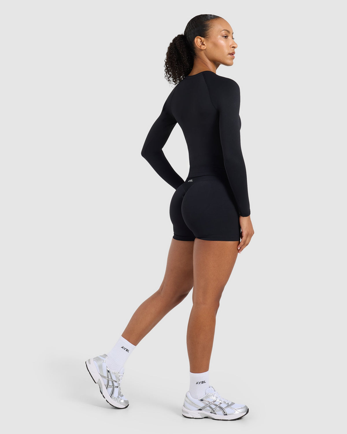 Enhance Seamless Long Sleeve Top - Zwart