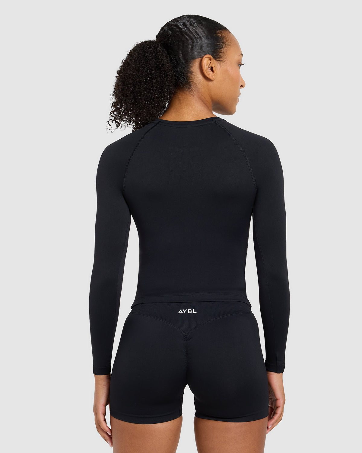 Enhance Seamless Long Sleeve Top - Zwart