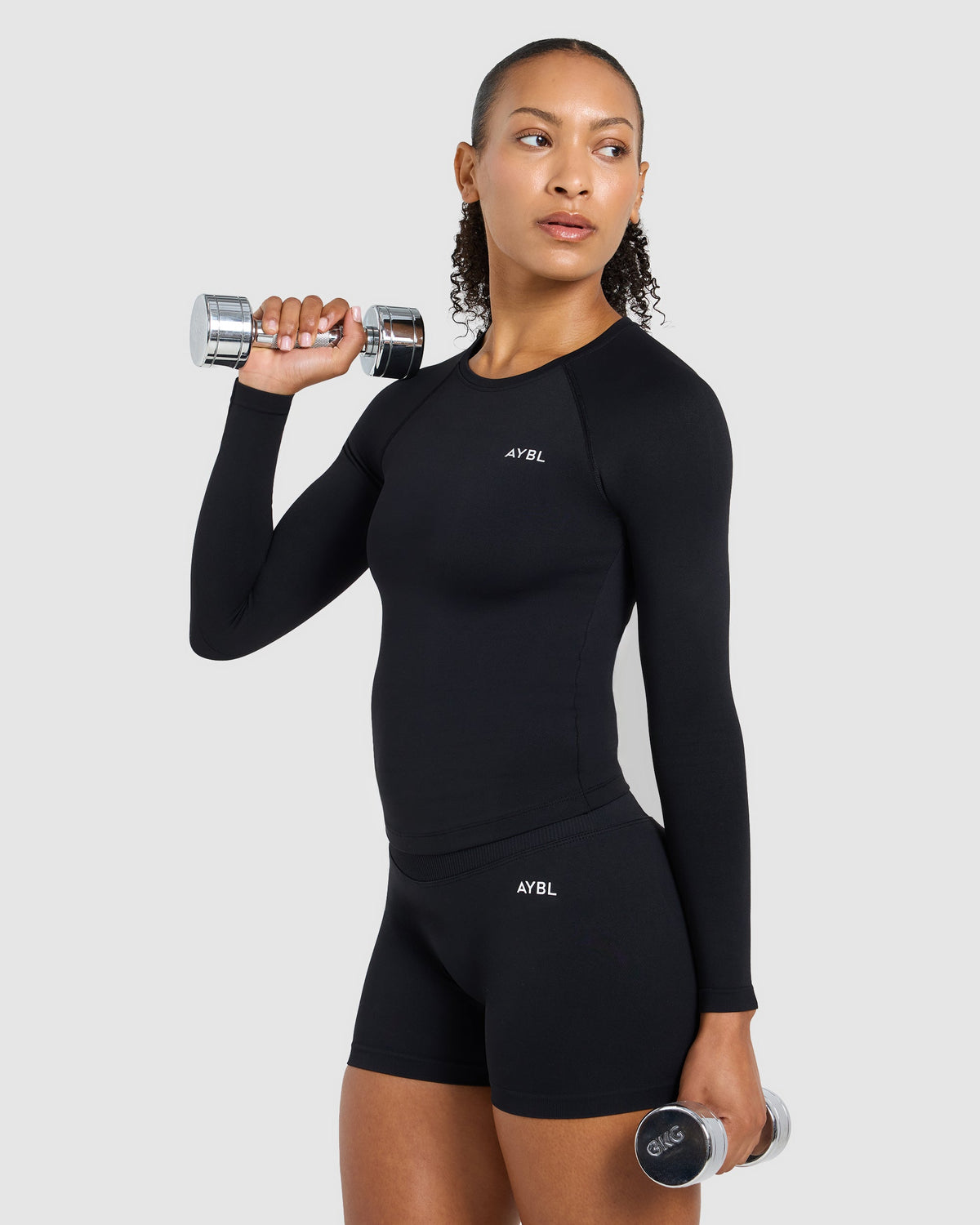 Enhance Seamless Long Sleeve Top - Zwart