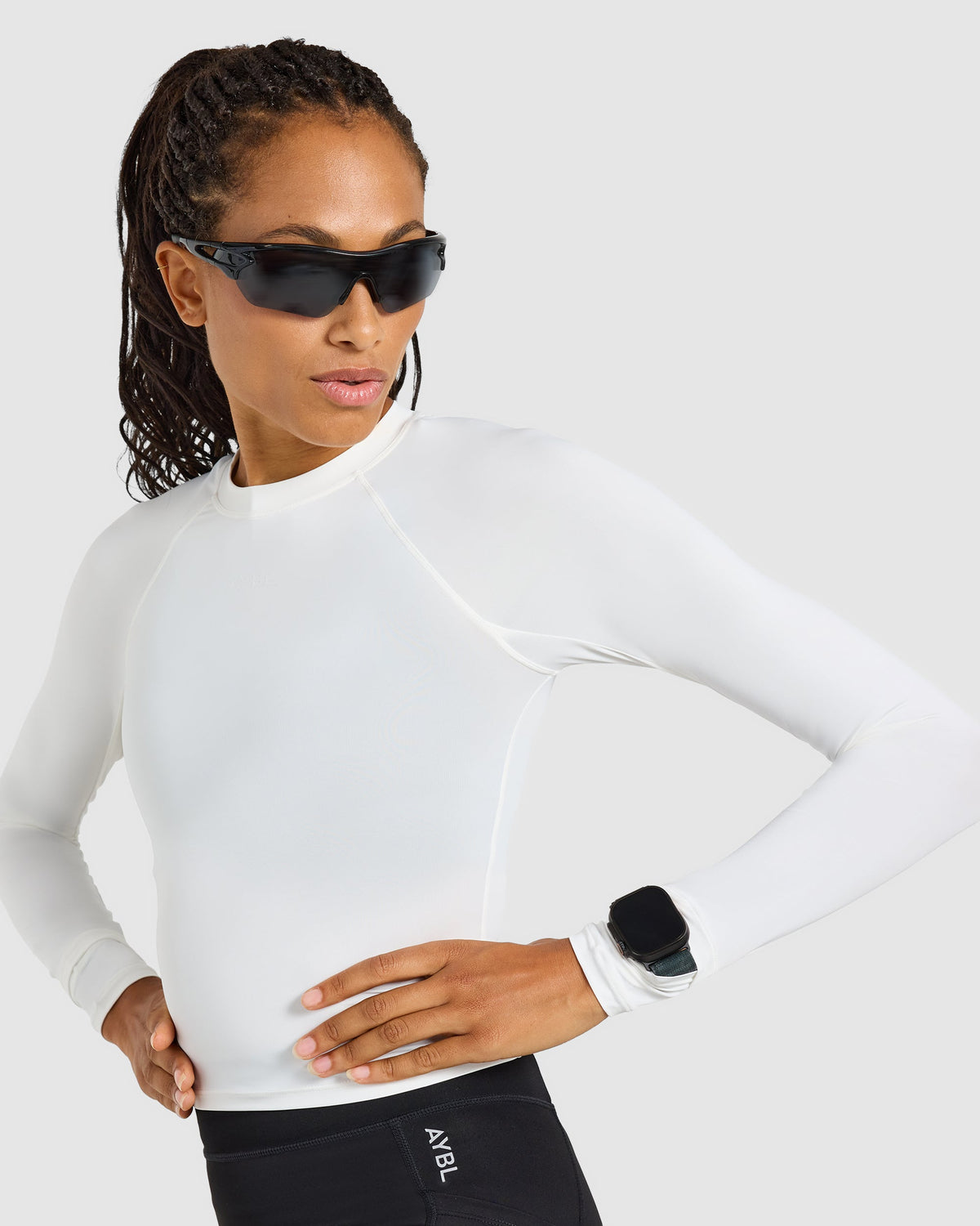 Run Long Sleeve Base Layer - Wit