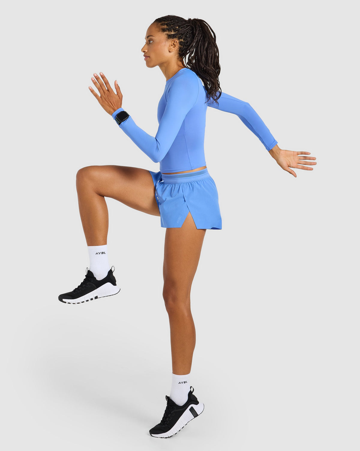 Run Long Sleeve Base Layer - Cornflower Blauw