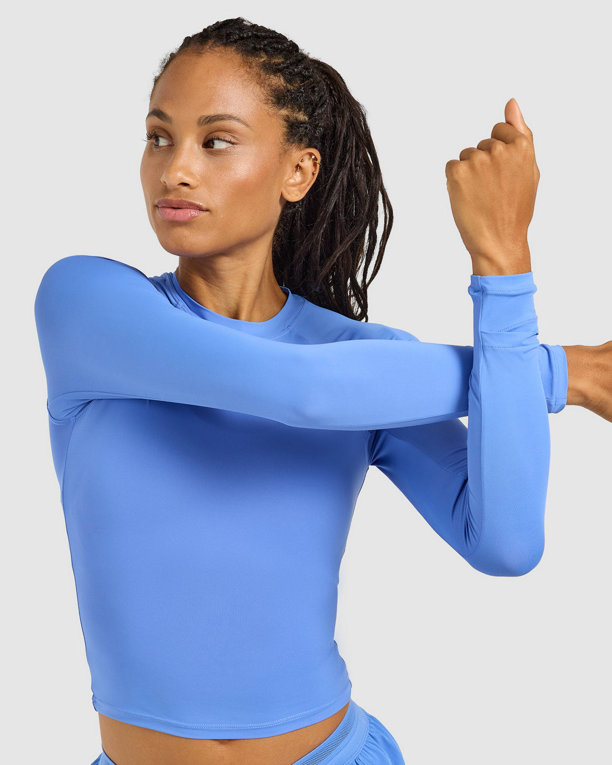 Run Long Sleeve Base Layer - Cornflower Blauw
