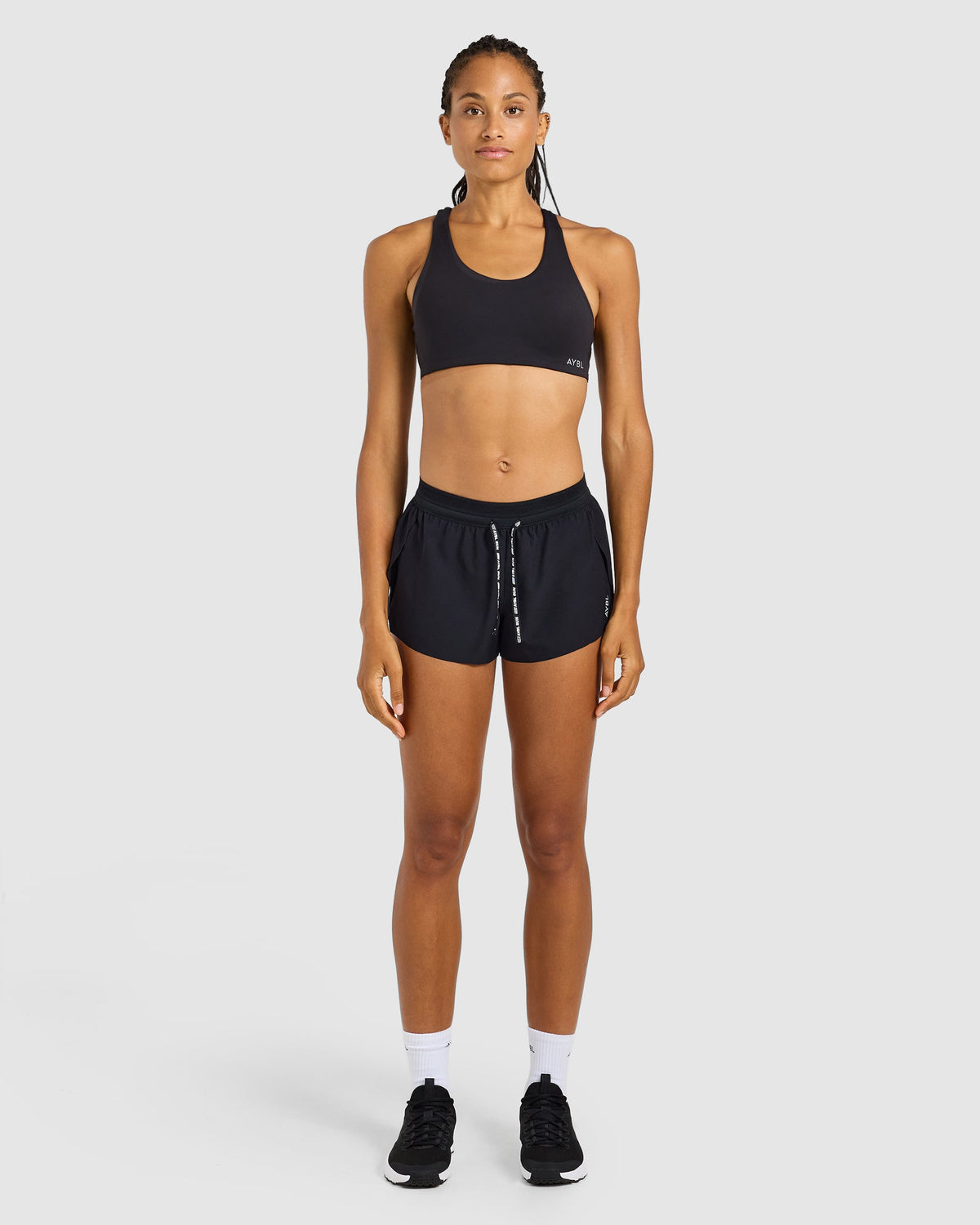 Run Low Rise 3" Shorts - Zwart