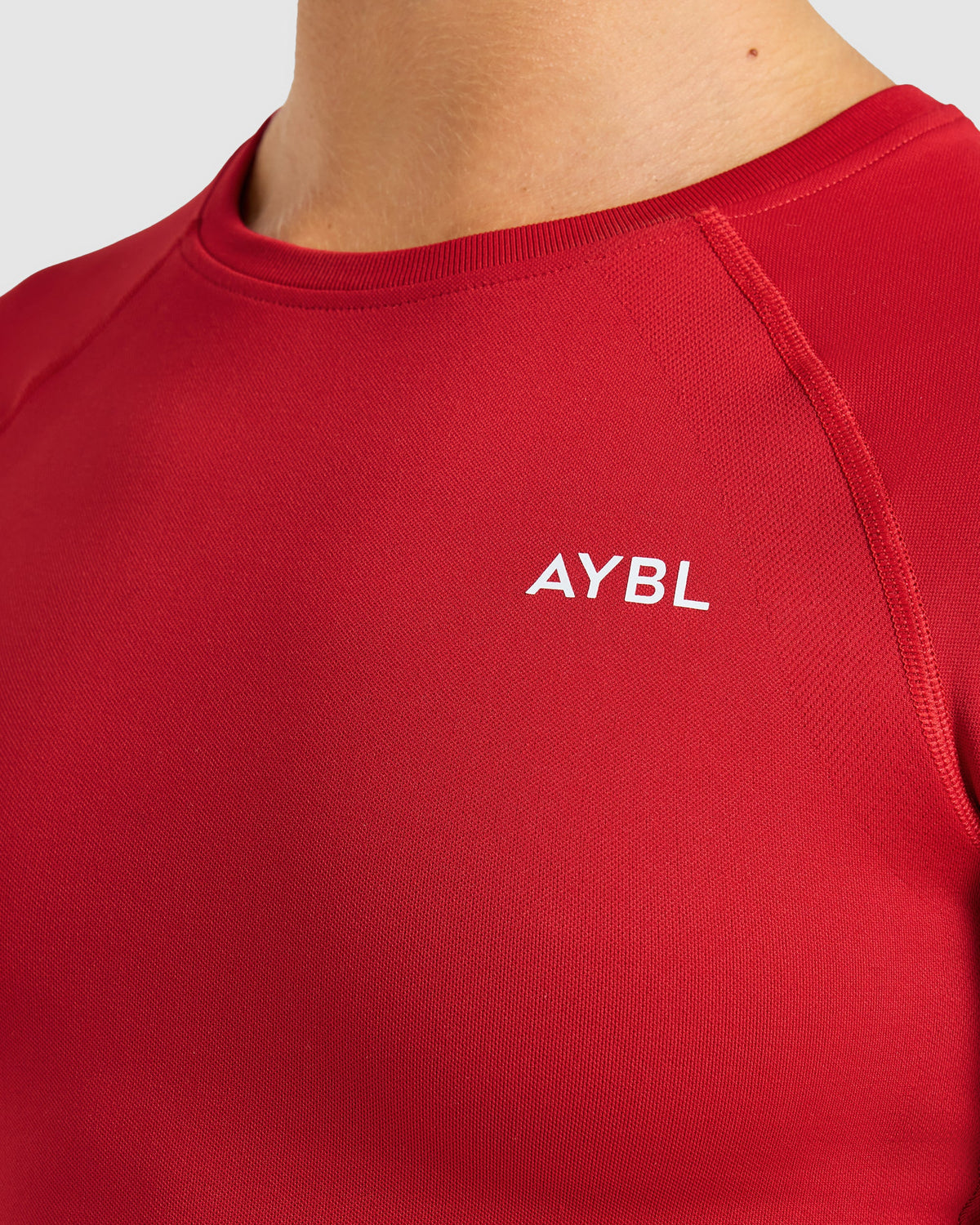 Enhance Seamless Short Sleeve Top - Rood