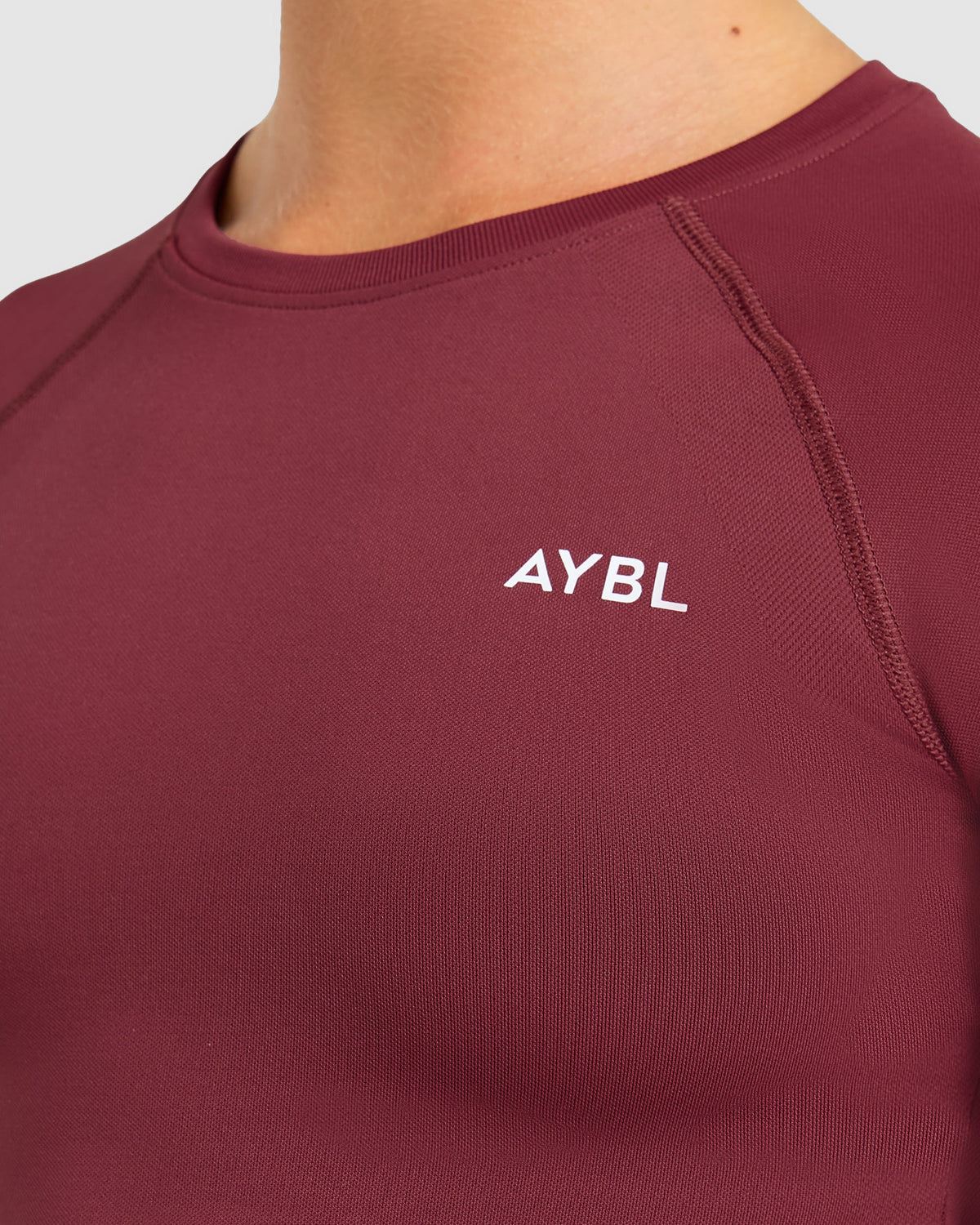 Enhance Seamless Long Sleeve Top - Mahogany Rood