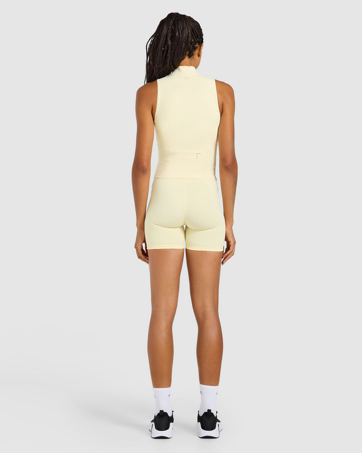 Run Sleeveless Zip Up Jacket - Butter Geel