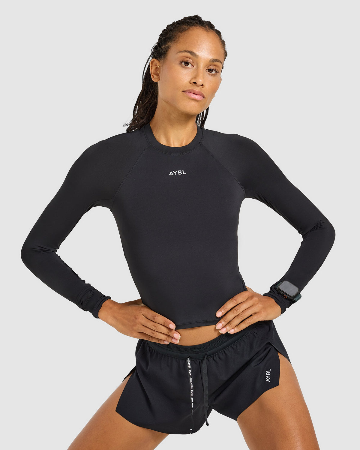 Run Long Sleeve Base Layer - Zwart