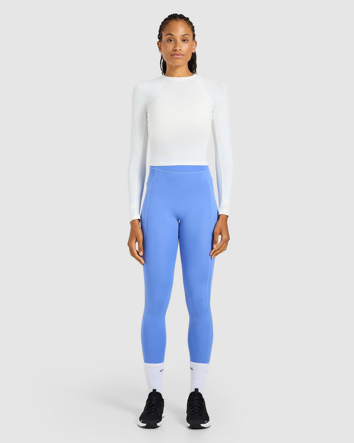 Run Pocket Leggings - Cornflower Blauw