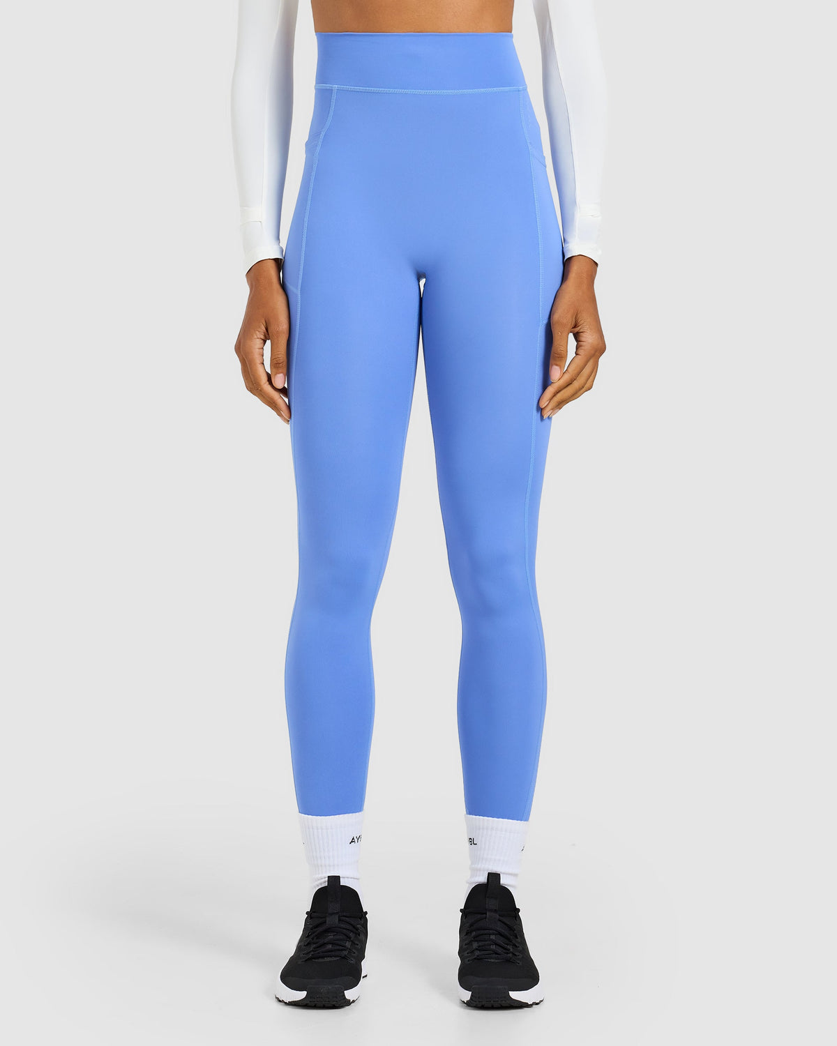 Run Pocket Leggings - Cornflower Blauw