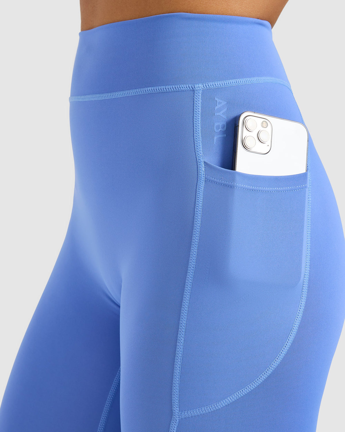 Run Pocket Leggings - Cornflower Blauw