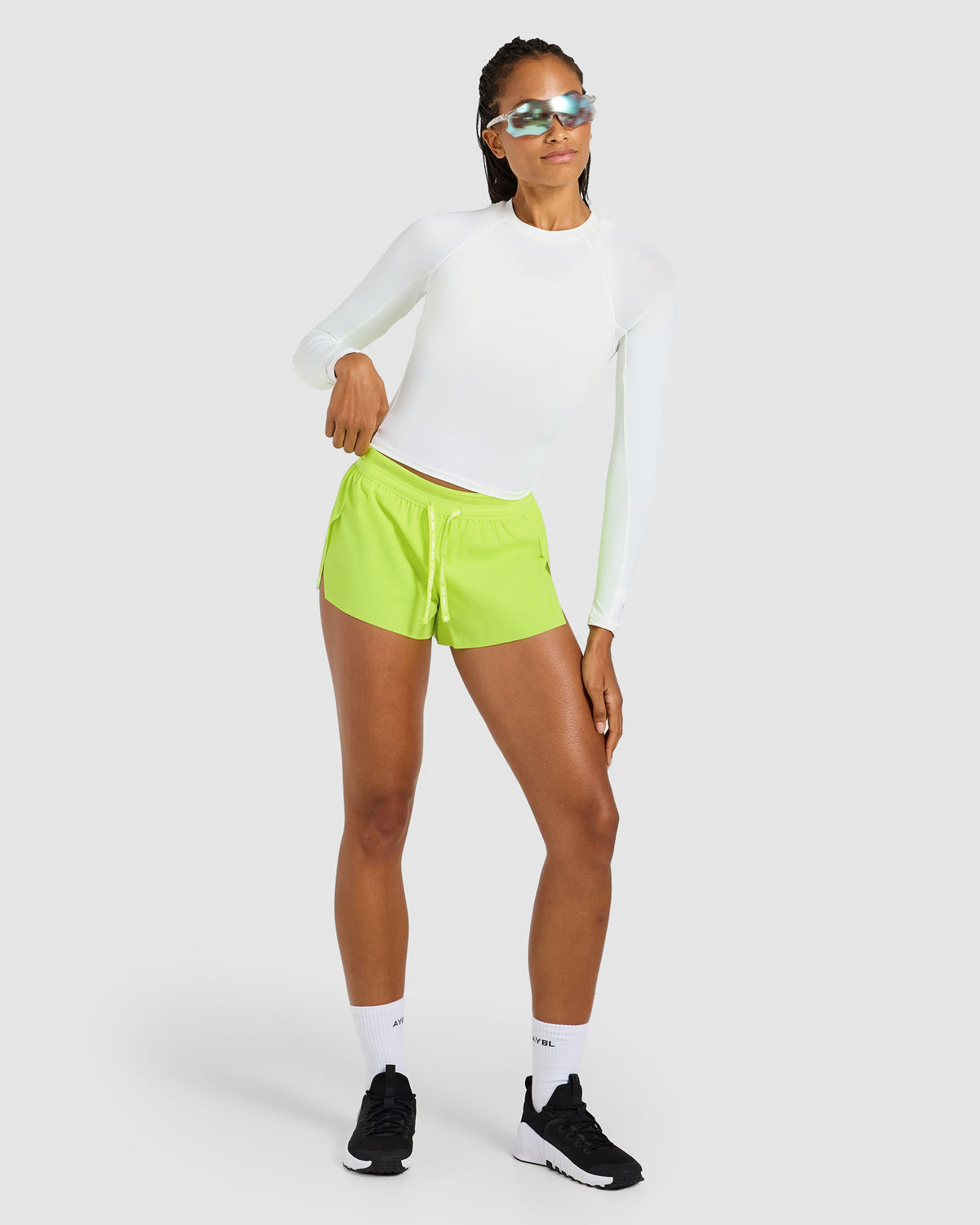 Run Low Rise 3" Shorts - Neon Geel