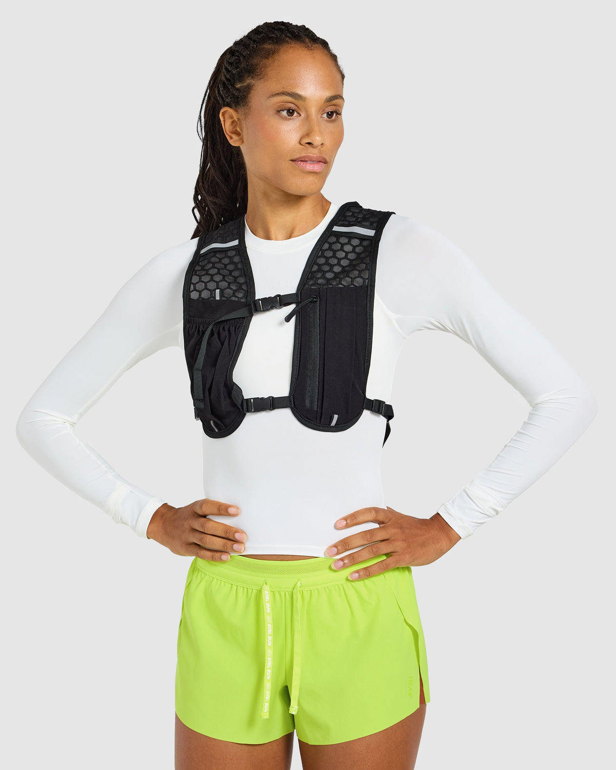 Run Low Rise 3" Shorts - Neon Geel
