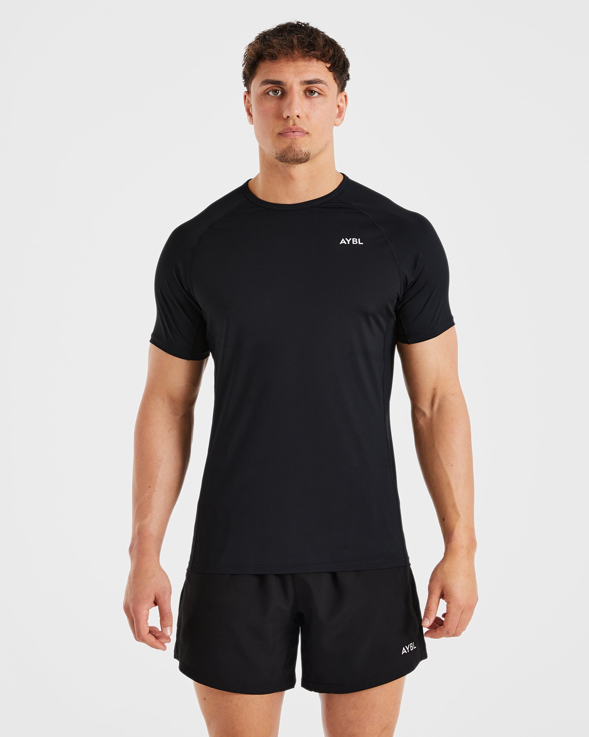 Compression Relaxed T Shirt - Zwart