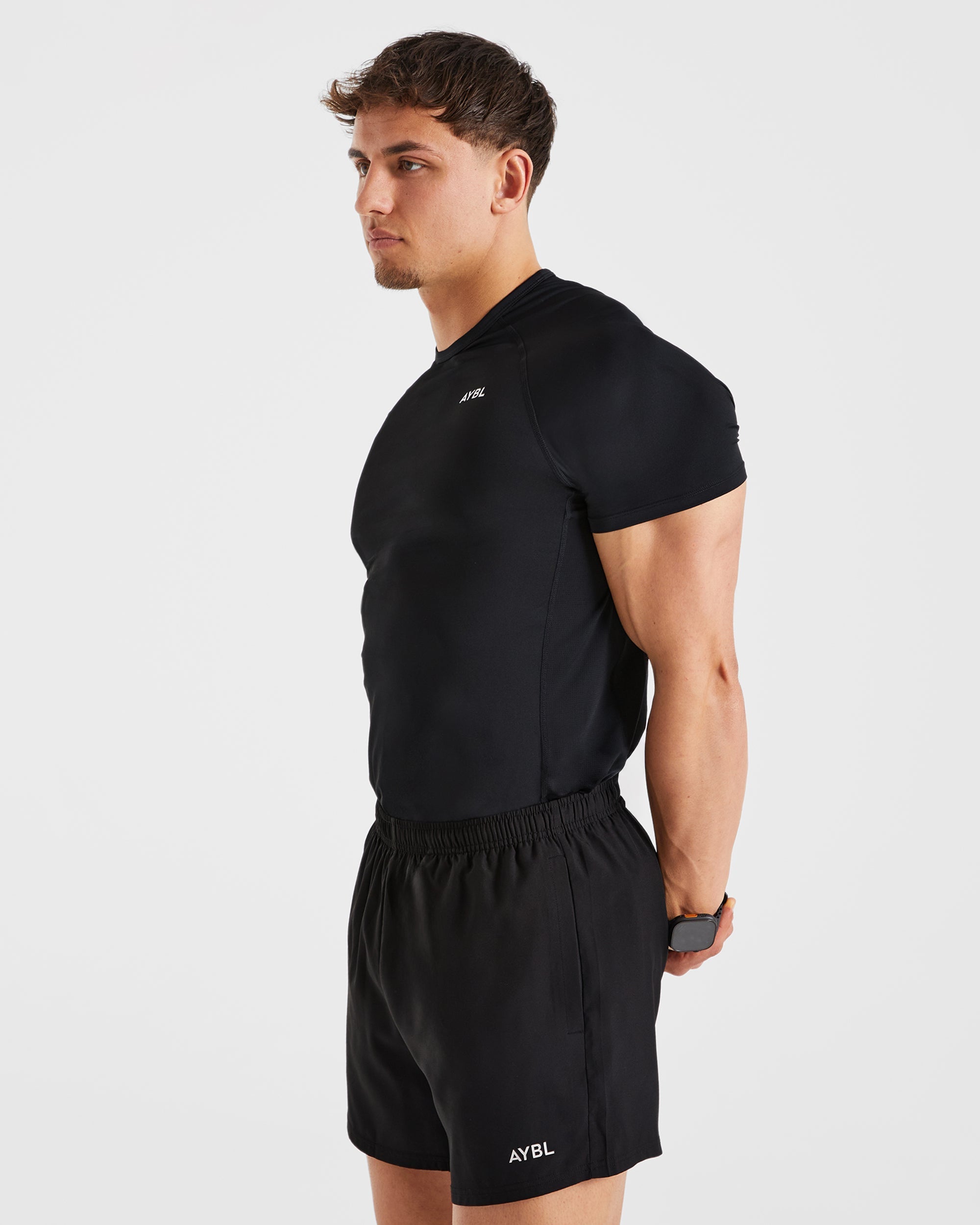 Compression Relaxed T Shirt - Zwart