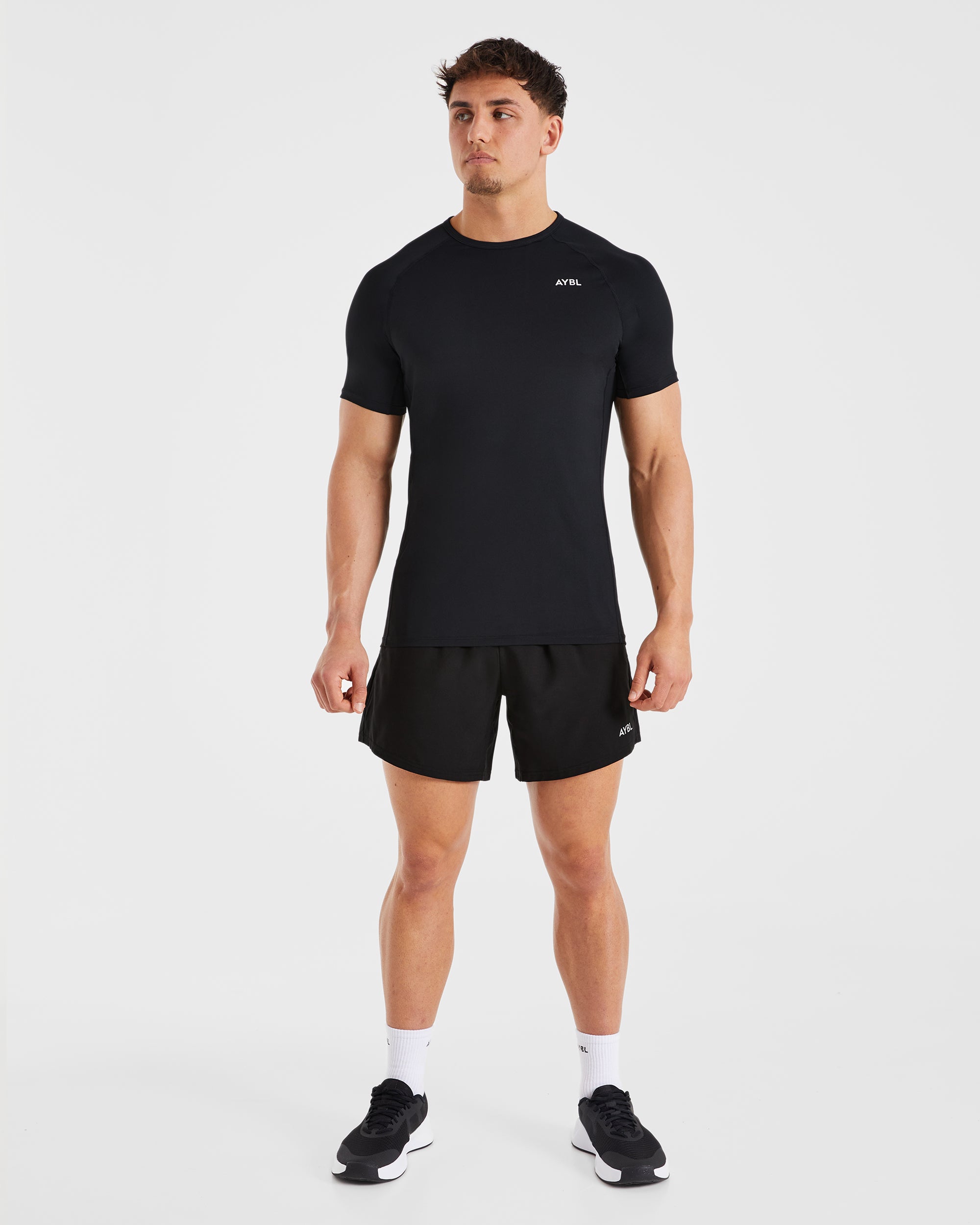 Compression Relaxed T Shirt - Zwart