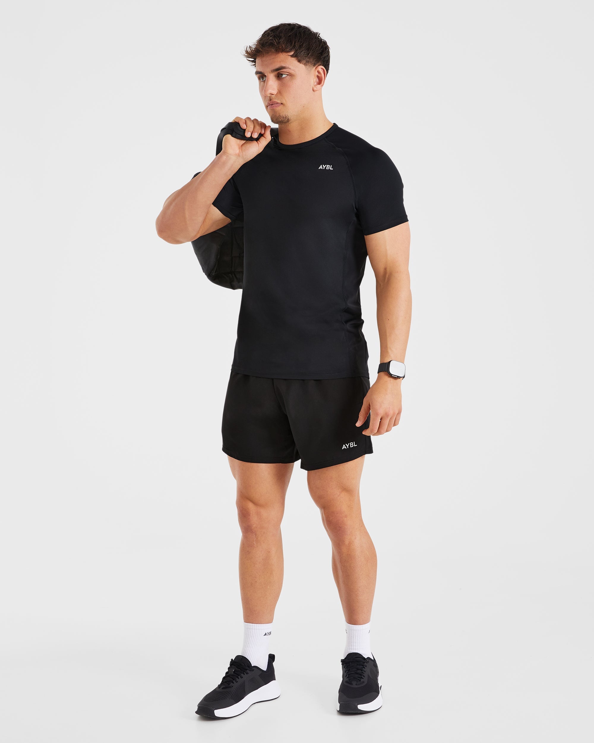 Compression Relaxed T Shirt - Zwart