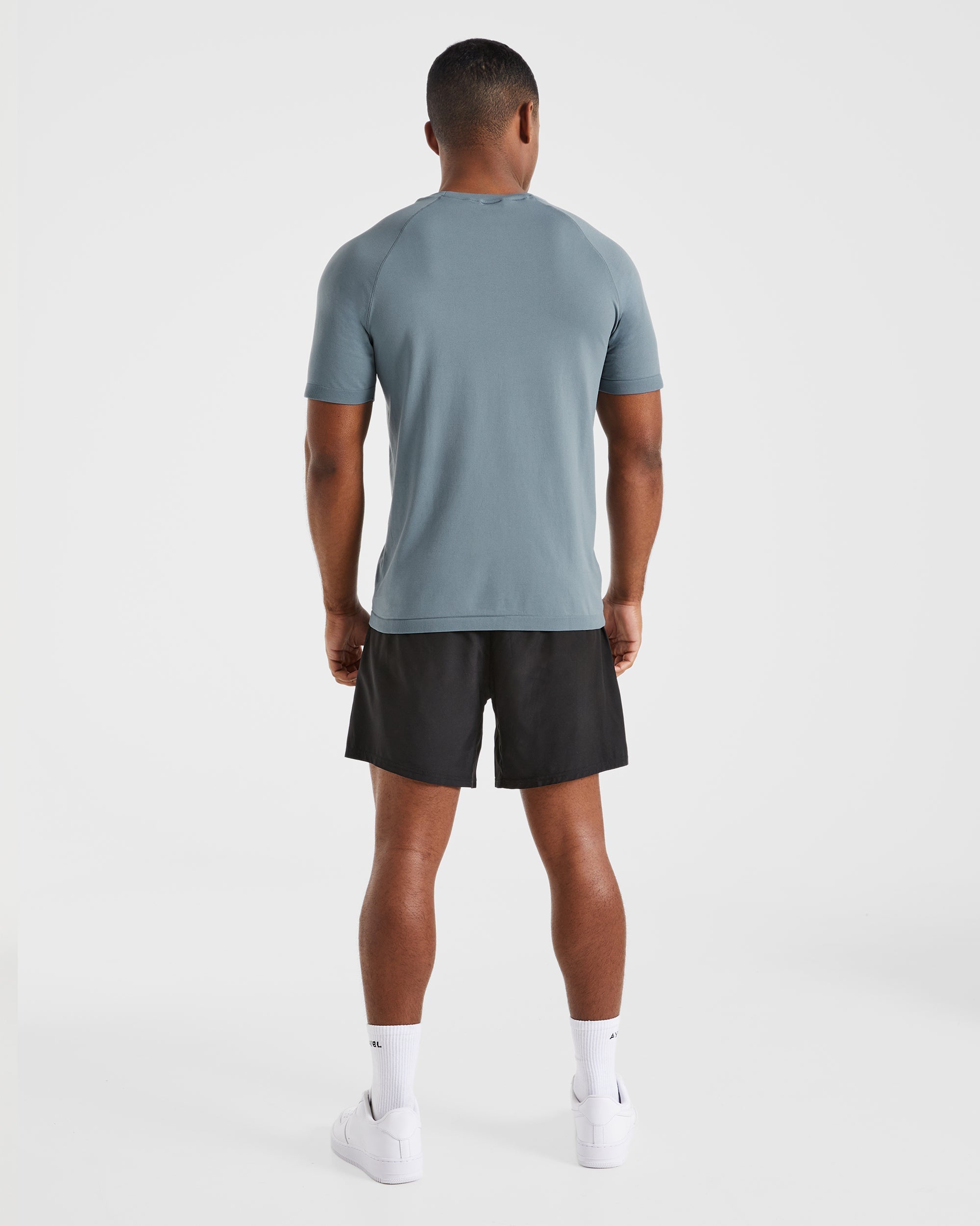 Ascend Seamless T Shirt - Slate Blauw