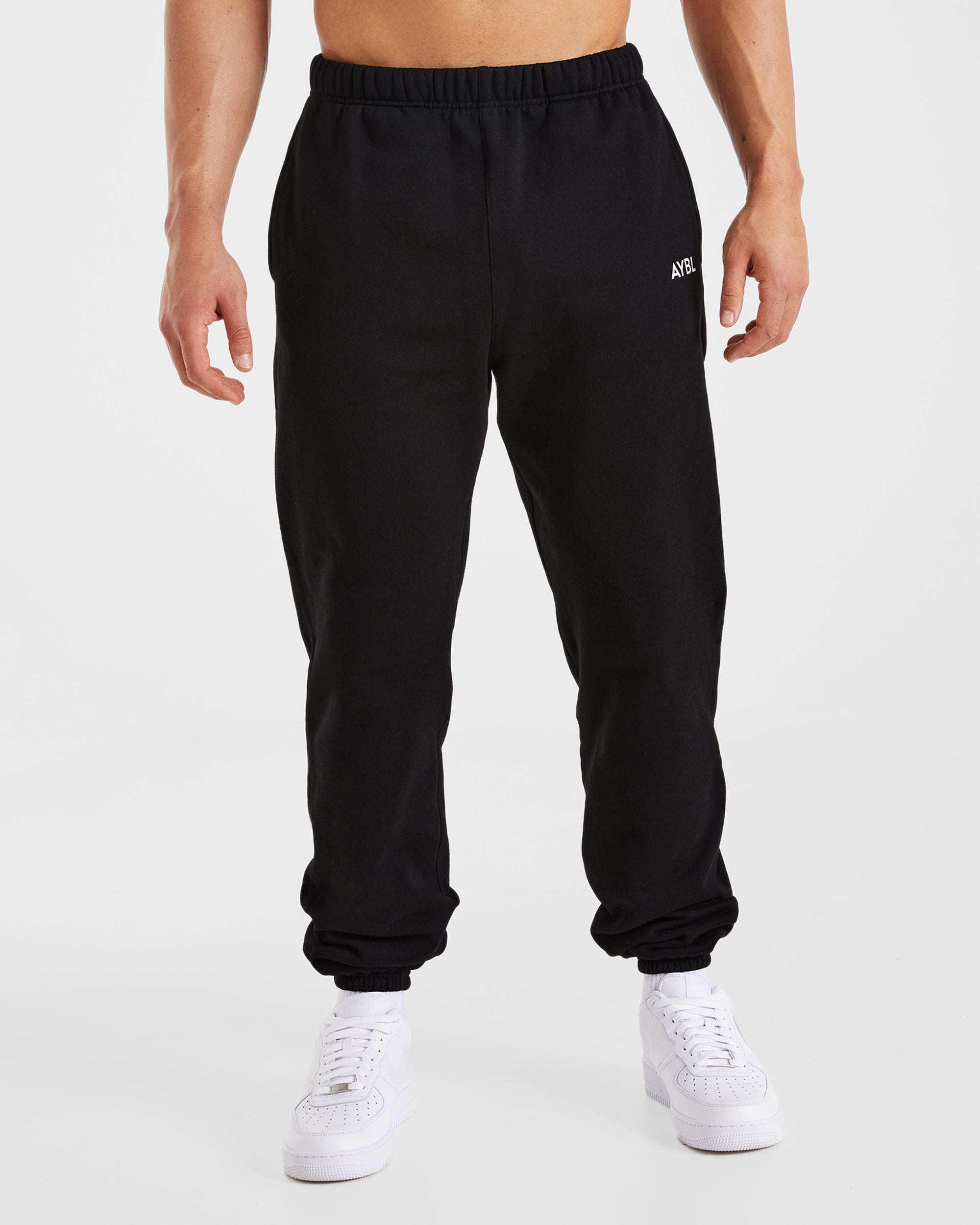 Essential Oversized Joggers - Zwart