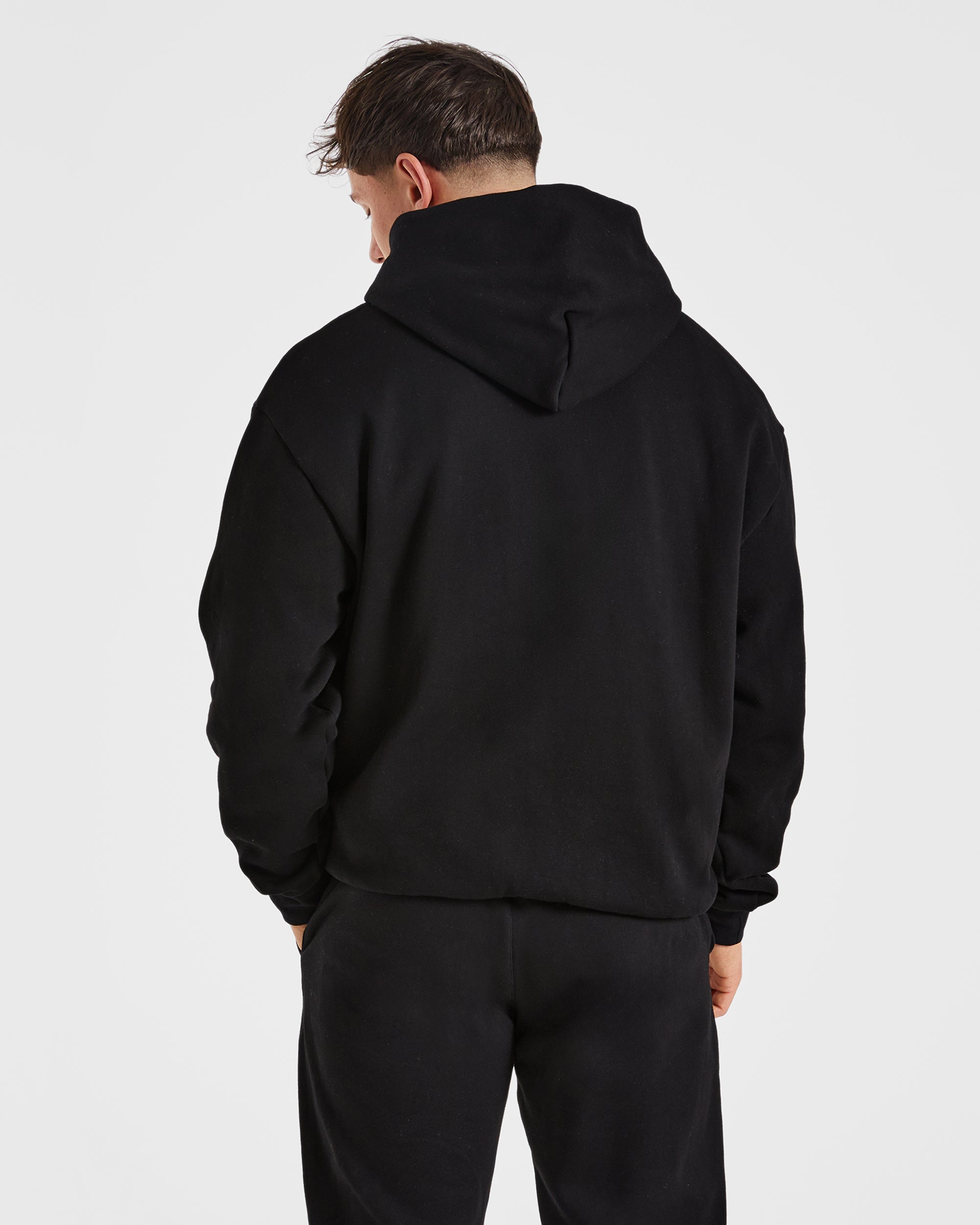 Essential Oversized Hoodie - Zwart