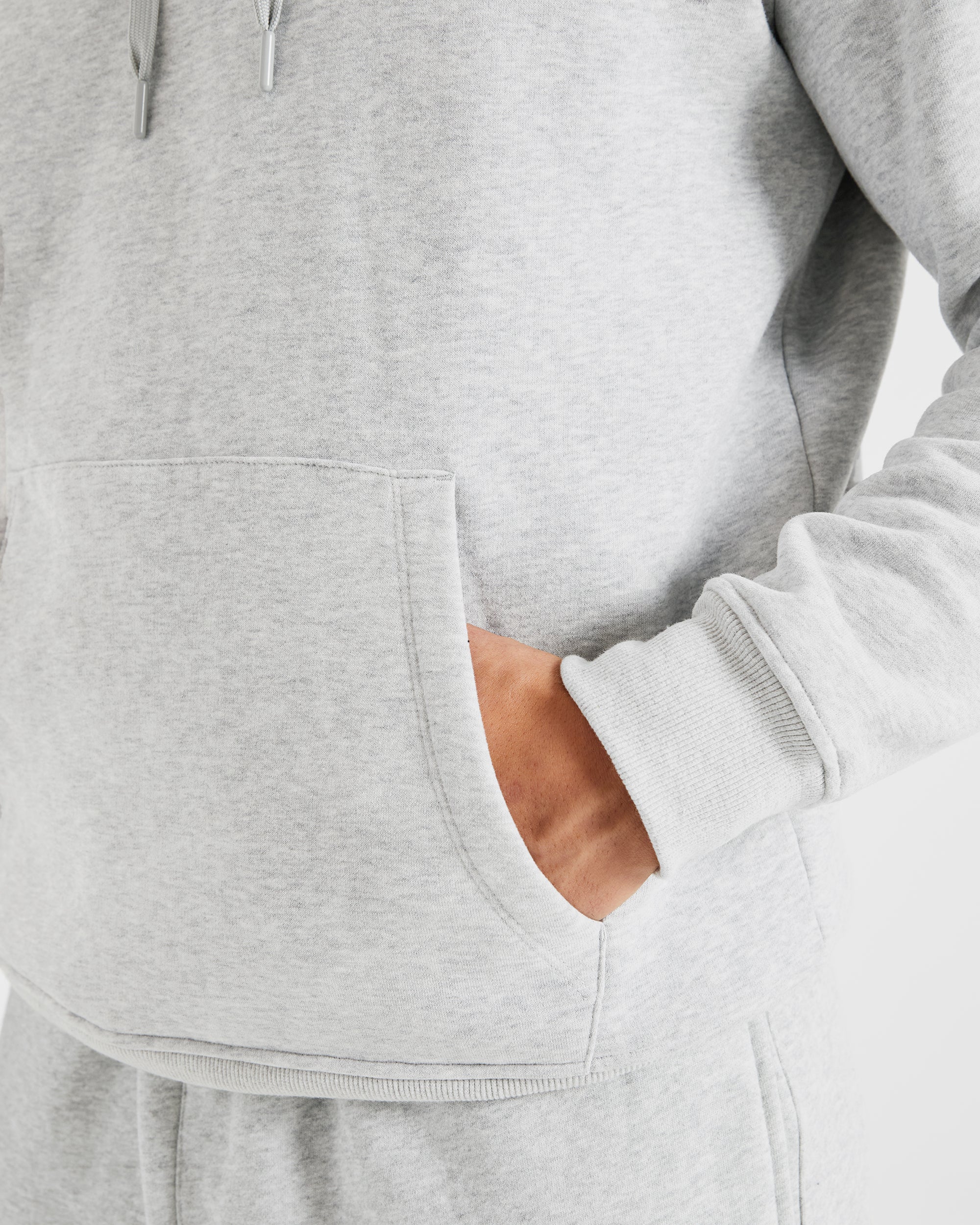 Essential Hoodie - Grijs Marl