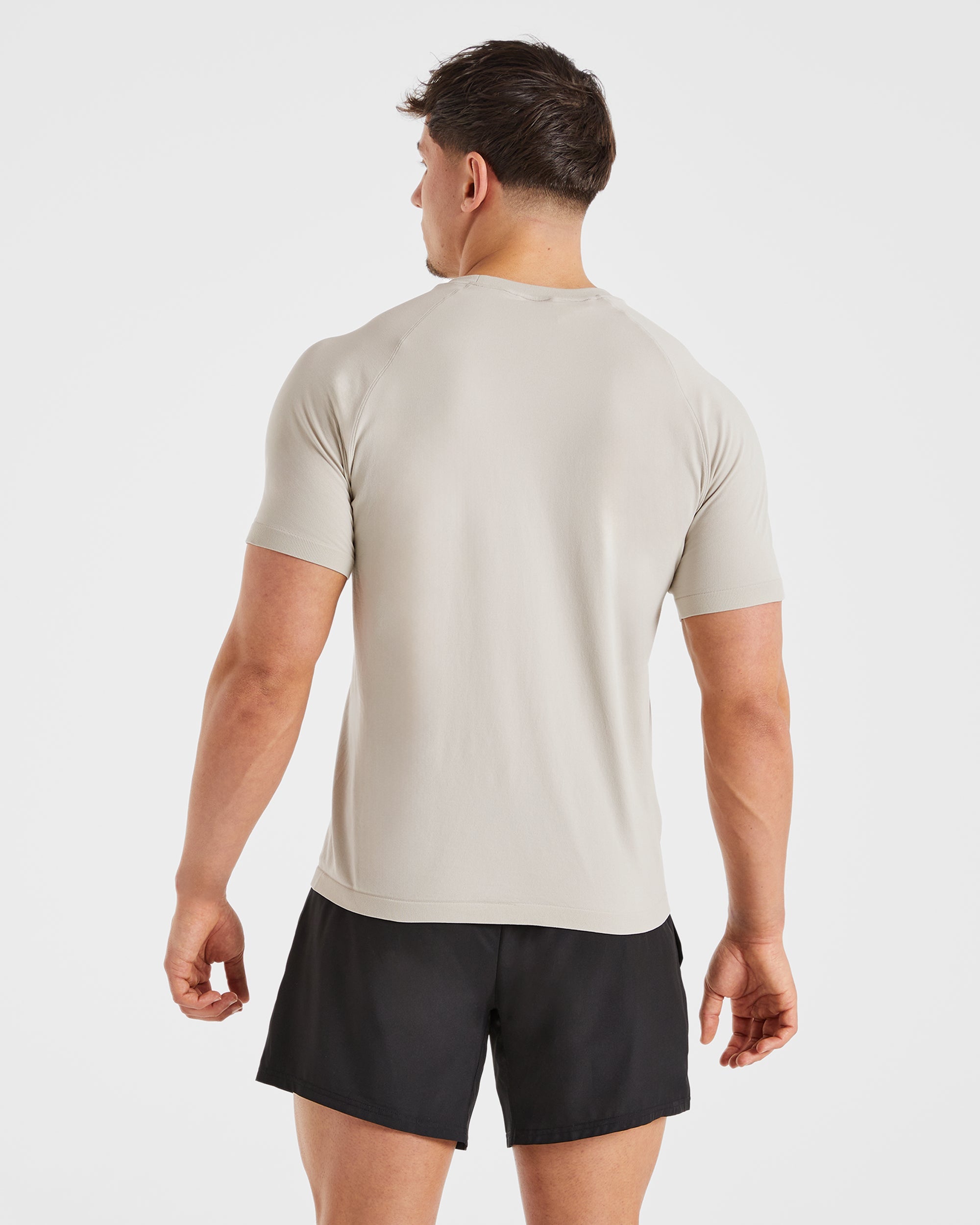 Ascend Seamless T Shirt - Ice Grijs