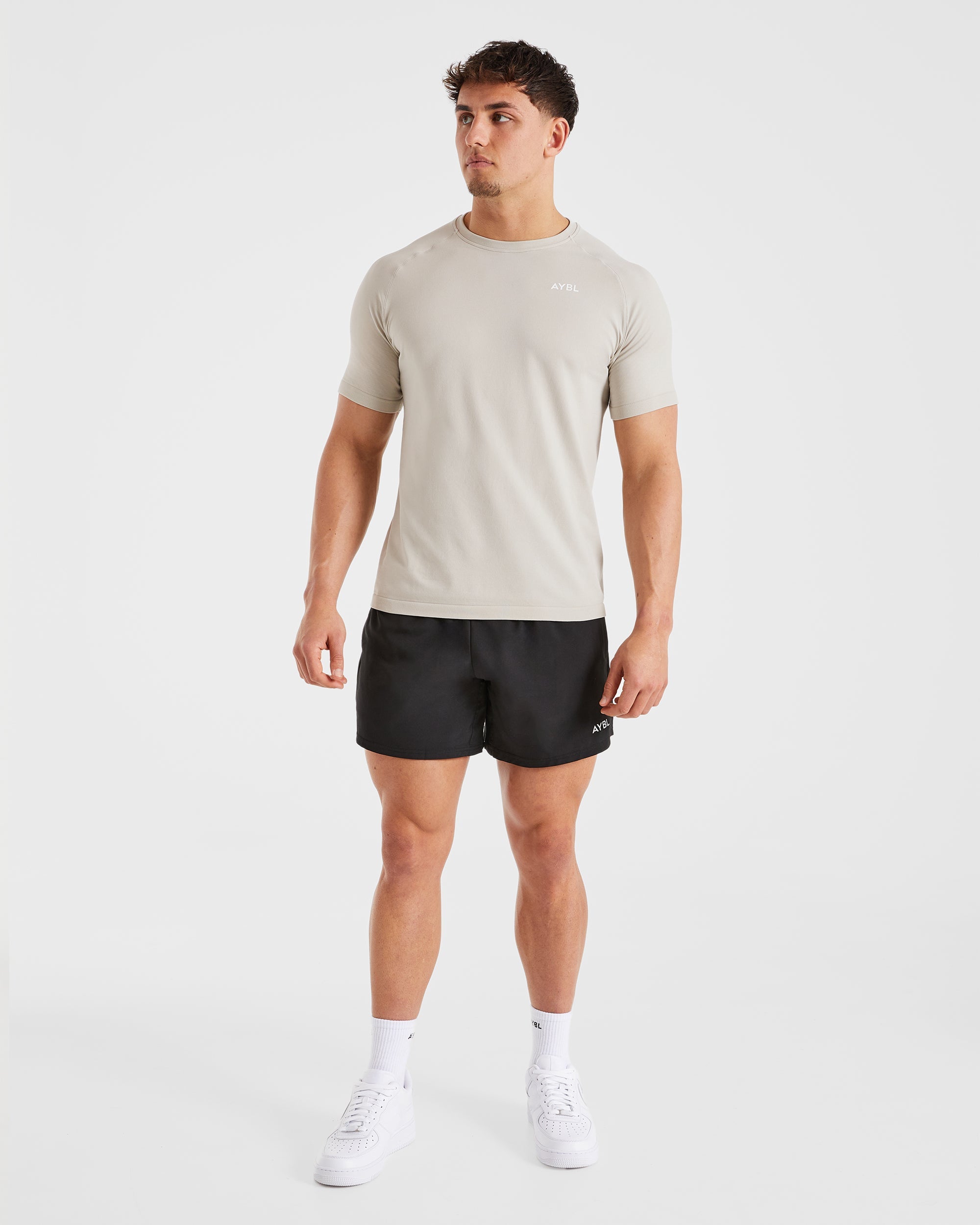 Ascend Seamless T Shirt - Ice Grijs