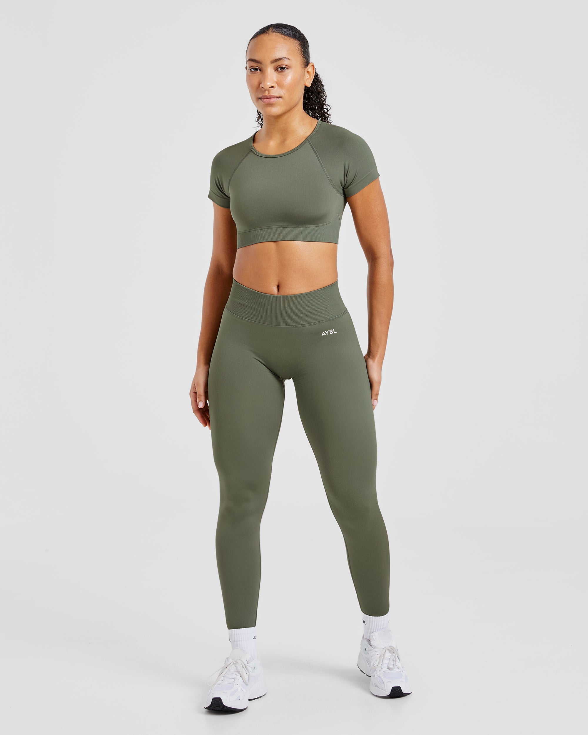 Adapt Seamless Crop Top - Groen