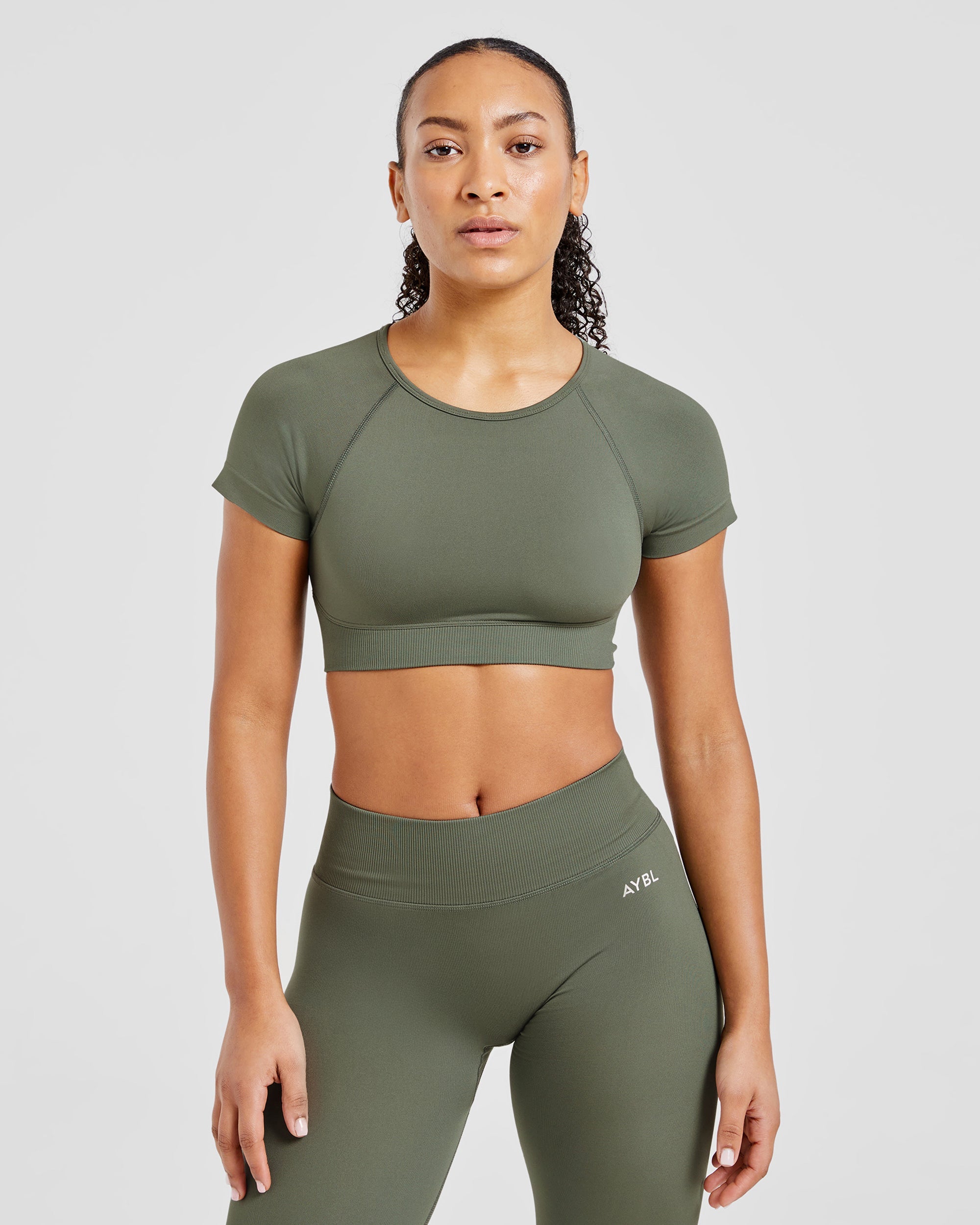 Adapt Seamless Crop Top - Groen