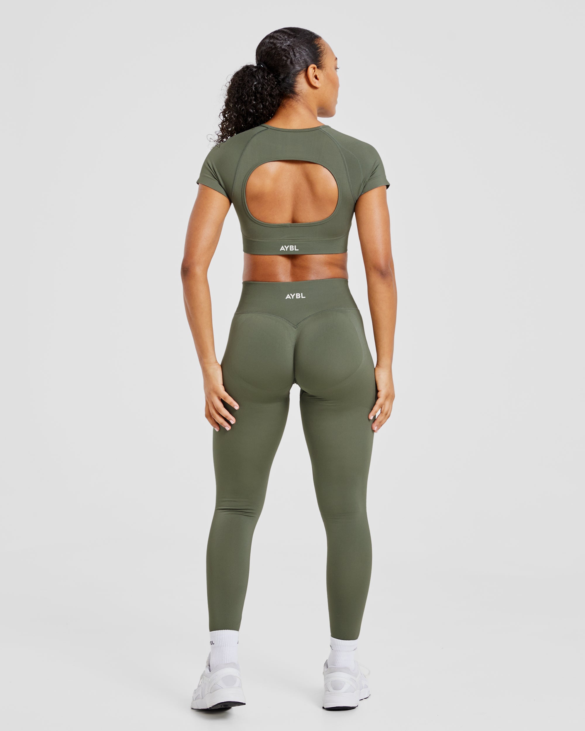 Adapt Seamless Crop Top - Groen