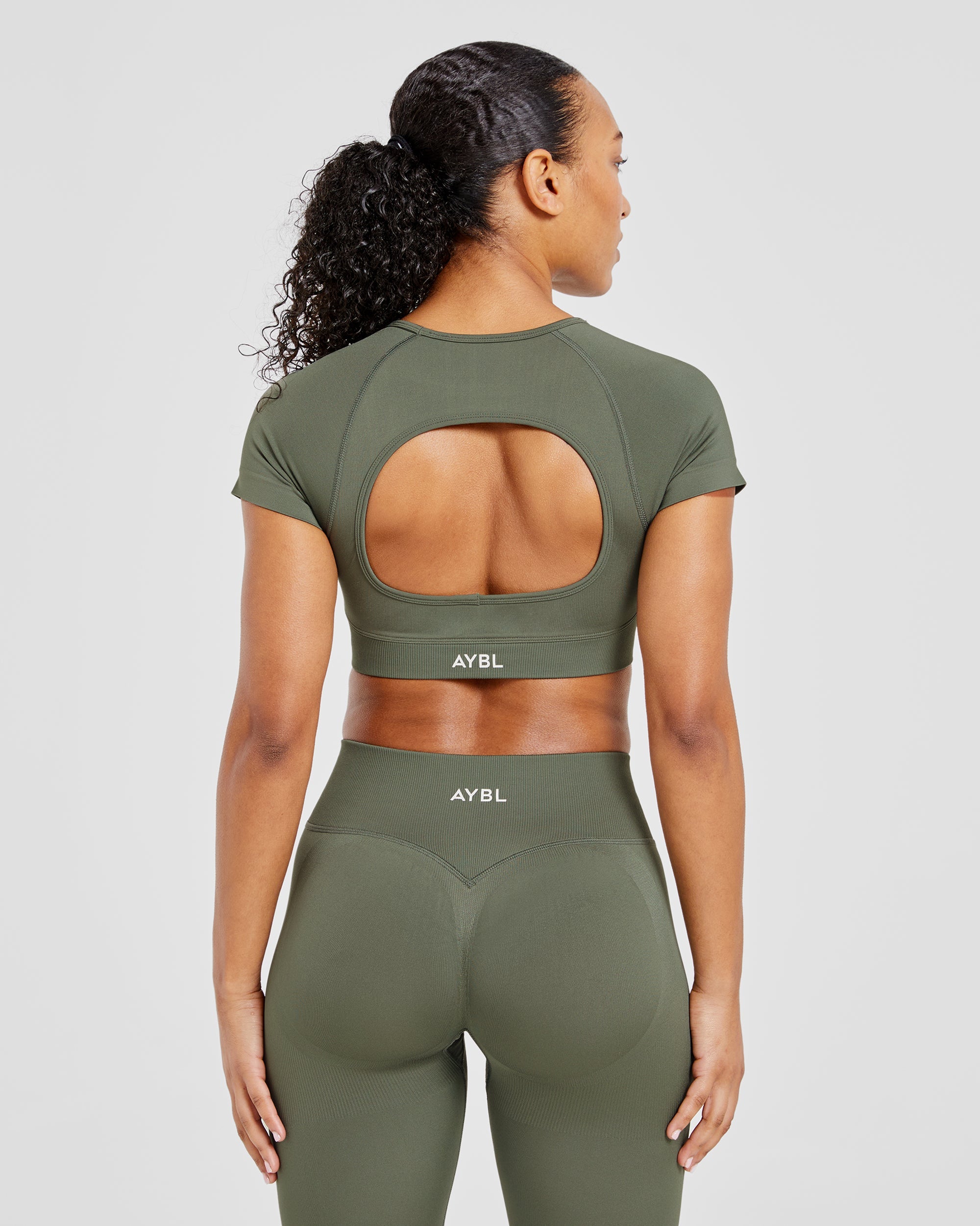 Adapt Seamless Crop Top - Groen